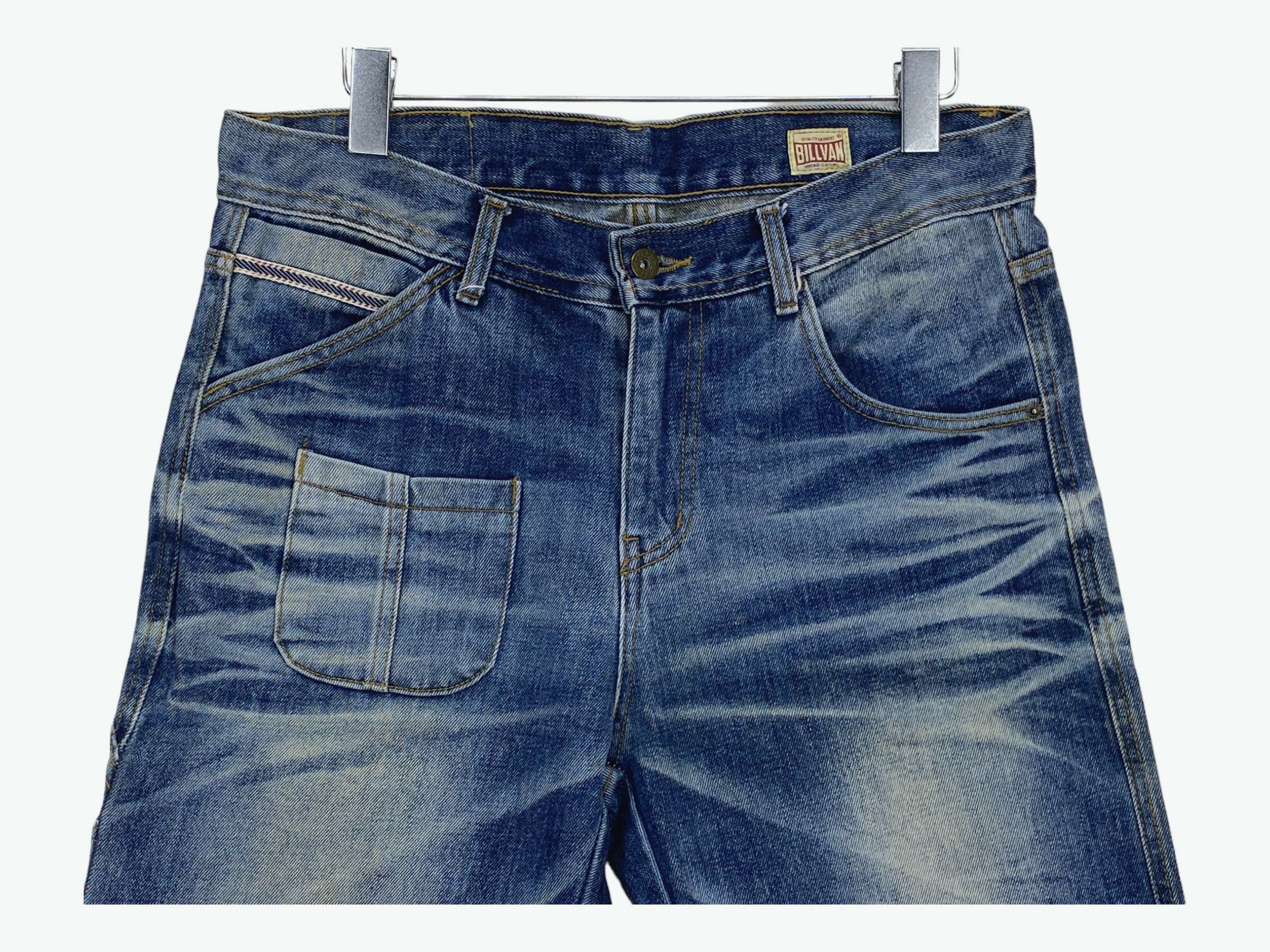 Japanese Brand × Vintage Billvan Carpenter Jeans Hickory Skateboard Jeans Size US 33 - 3 Thumbnail
