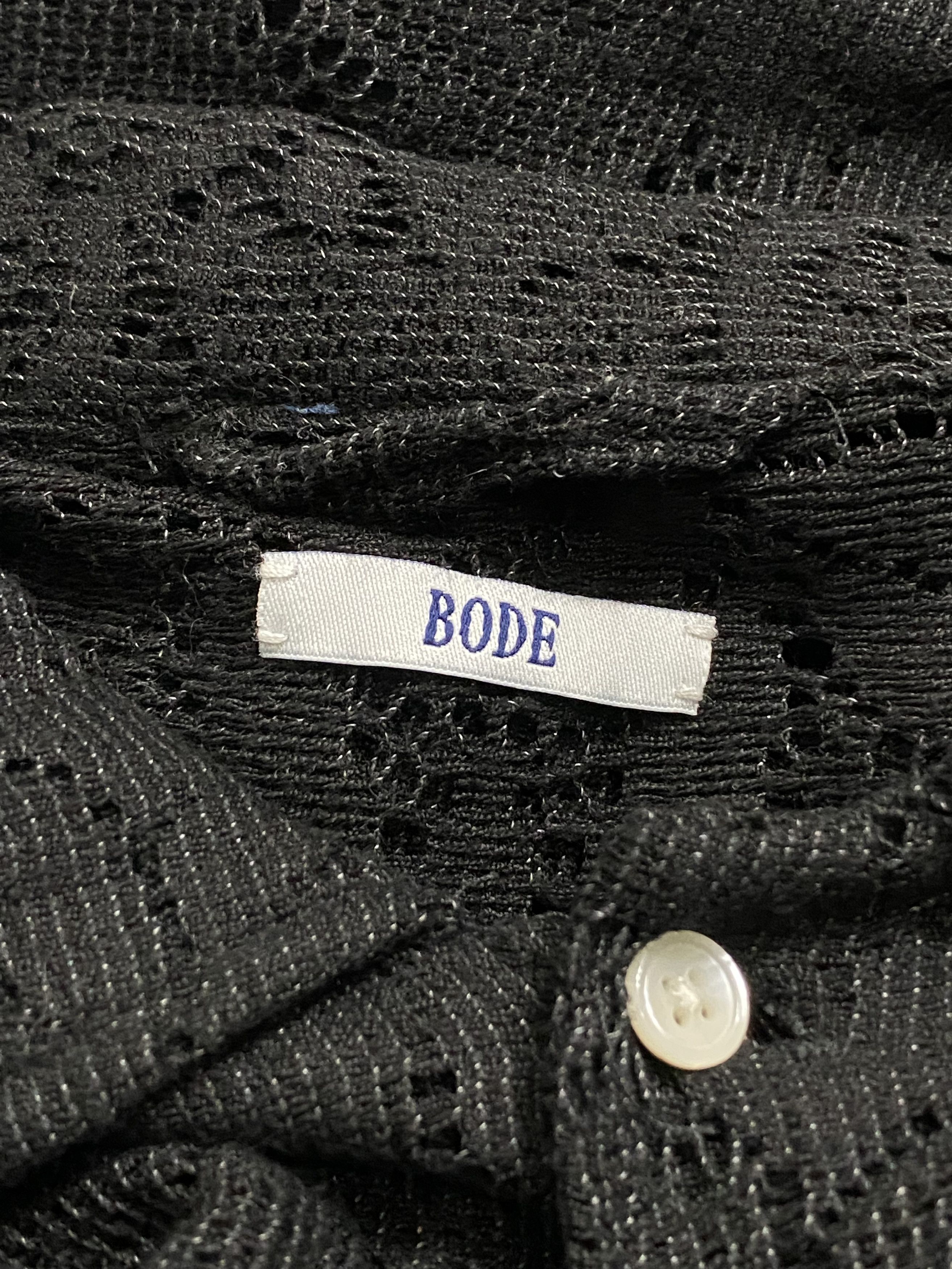 Bode Bode Black Vintage Fabric Button Down Lace Shirt Size US S / EU 44-46 / 1 - 5 Thumbnail