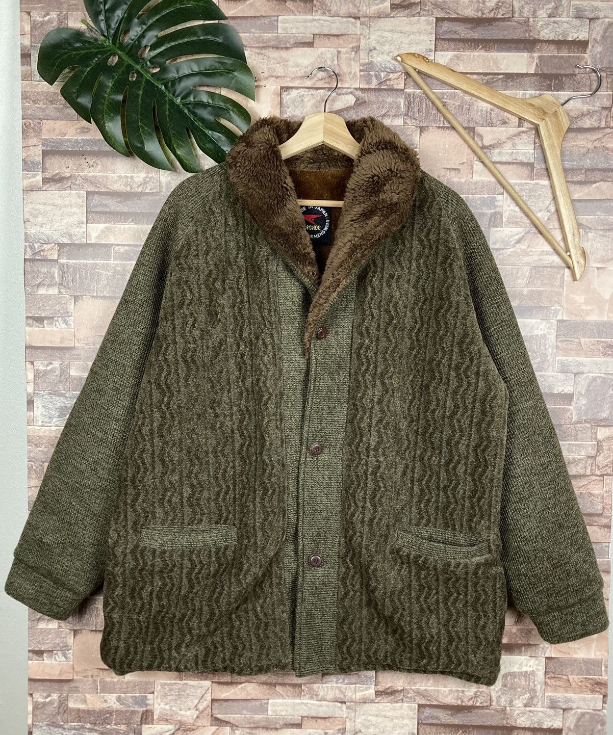 Japanese Brand Aronde wool button jacket Size US L / EU 52-54 / 3 - 1 Thumbnail
