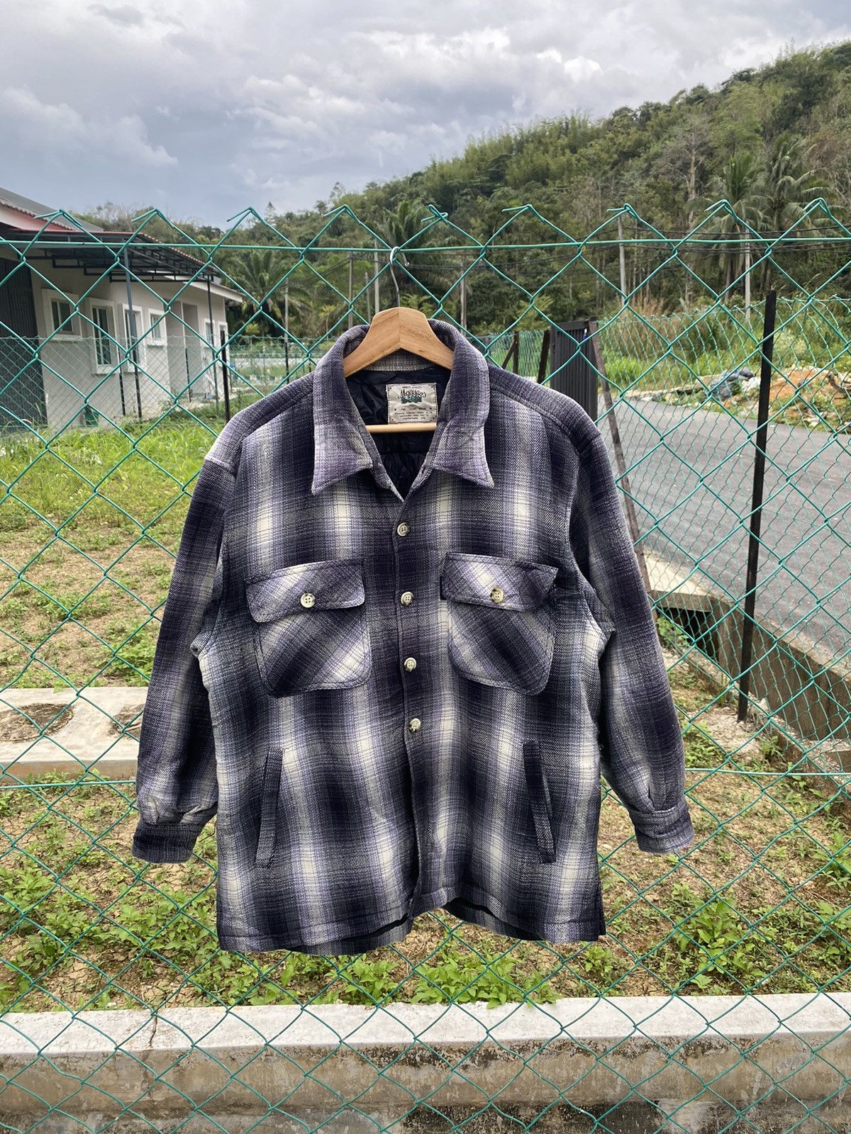 Flannel × Japanese Brand × Seditionaries Vintage Maysons Shadow Plaid Quilted Flannel Size US M / EU 48-50 / 2 - 1 Thumbnail