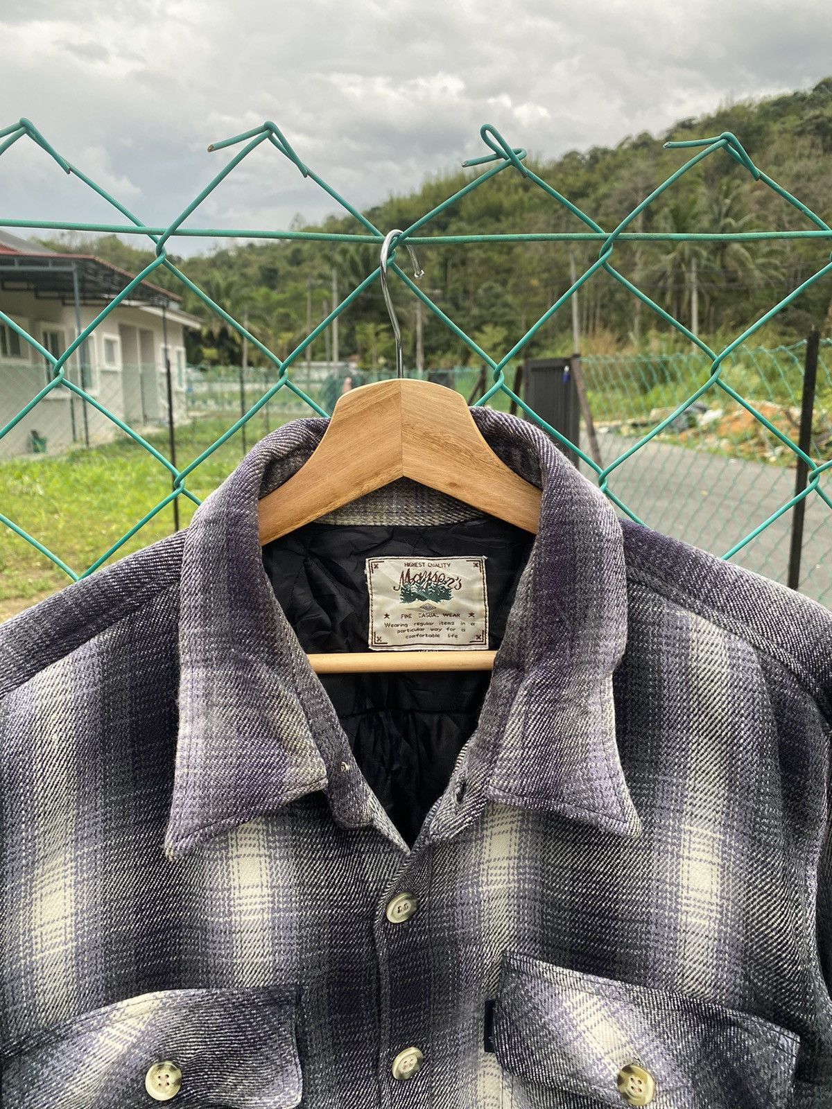 Flannel × Japanese Brand × Seditionaries Vintage Maysons Shadow Plaid Quilted Flannel Size US M / EU 48-50 / 2 - 3 Thumbnail