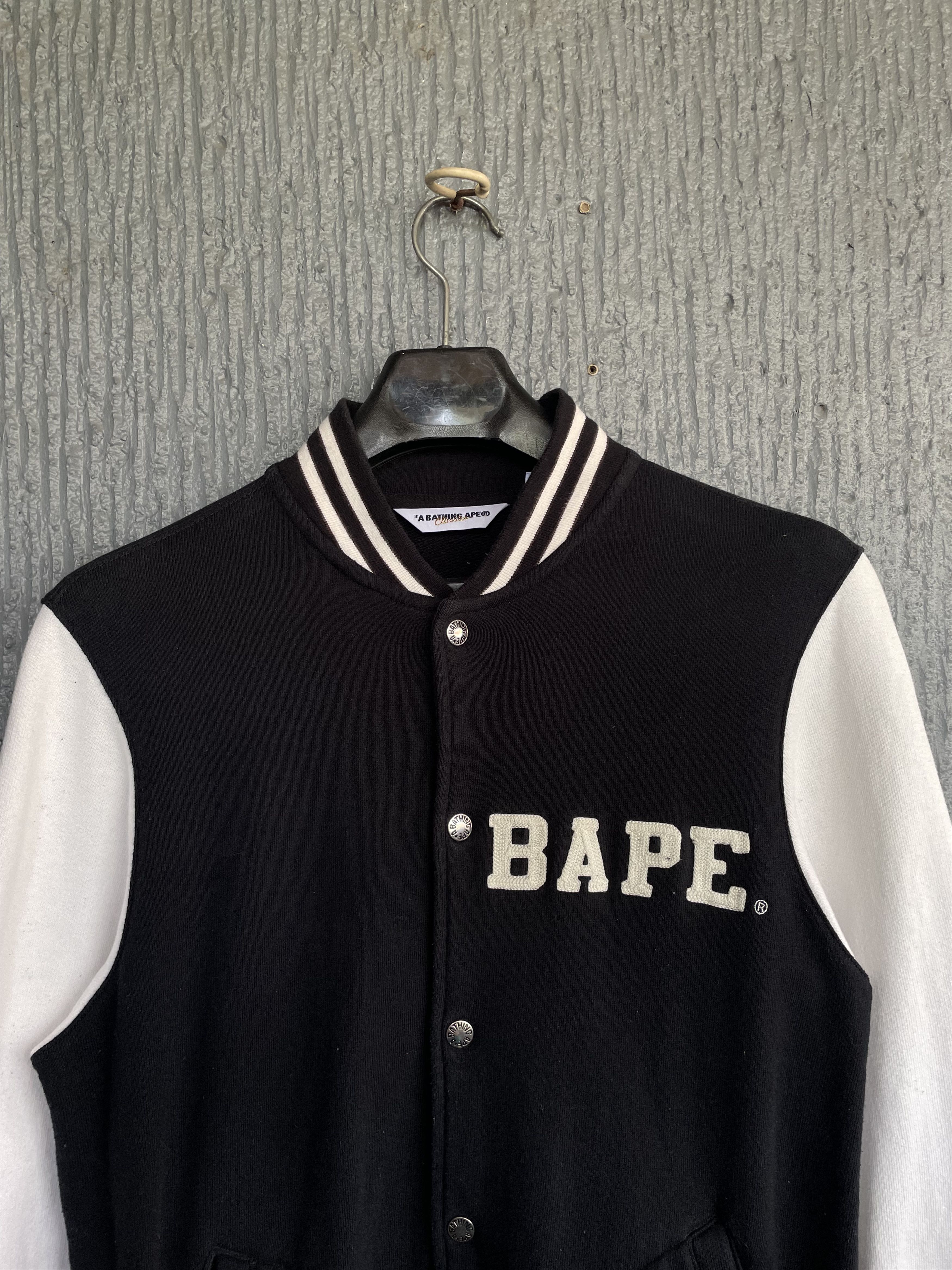 Bape Bape Classic ASNKA Embroidery Varsity Jacket Size US M / EU 48-50 / 2 - 2 Thumbnail