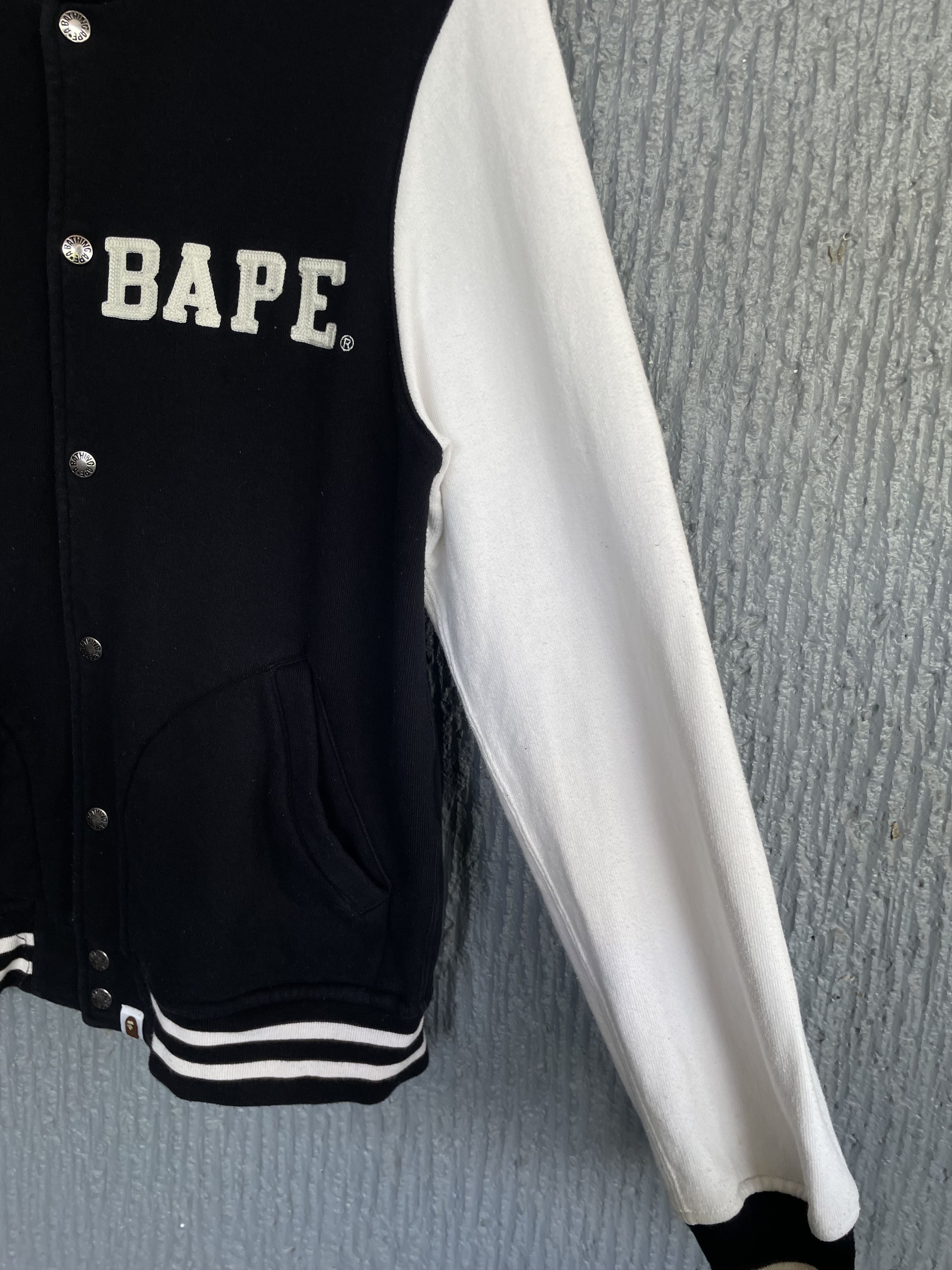 Bape Bape Classic ASNKA Embroidery Varsity Jacket Size US M / EU 48-50 / 2 - 6 Thumbnail