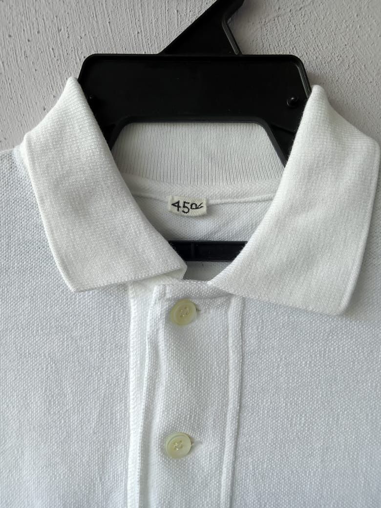 45rpm 45RPM White Long Sleeve Polo Shirt Size S / US 4 / IT 40 - 2 Thumbnail