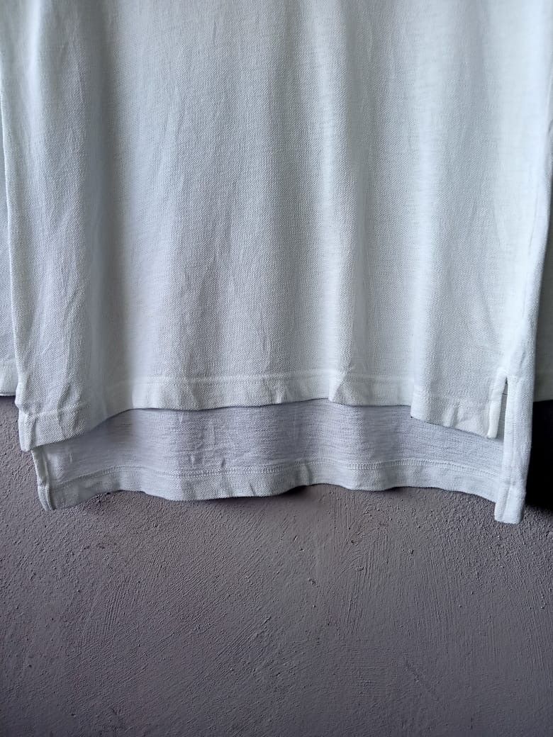 45rpm 45RPM White Long Sleeve Polo Shirt Size S / US 4 / IT 40 - 3 Thumbnail