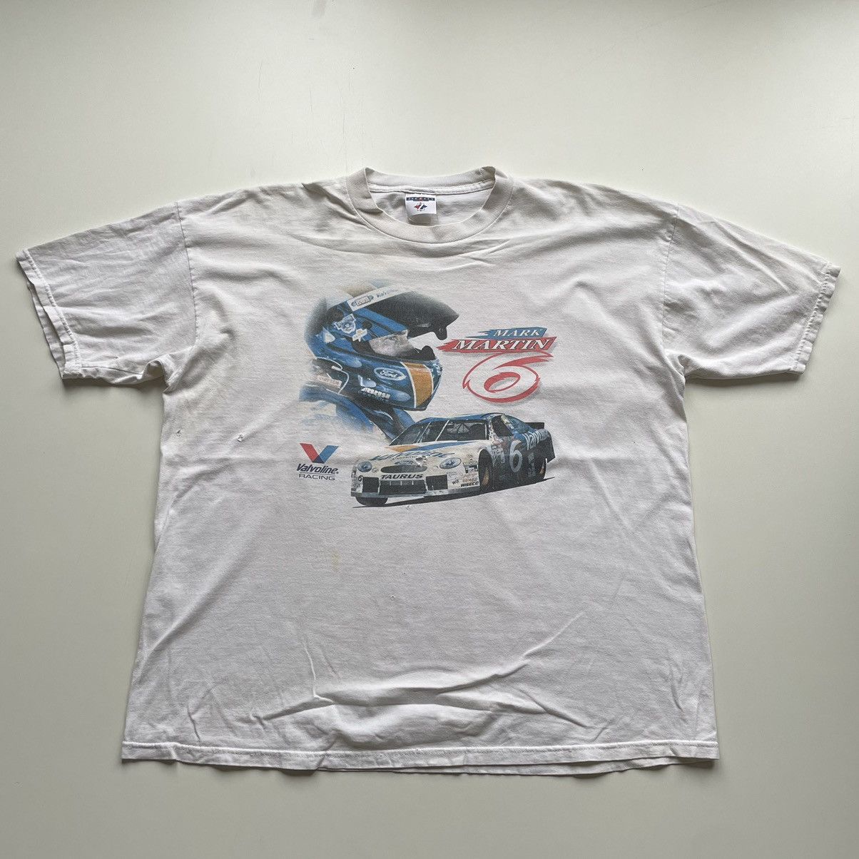 NASCAR Vintage 2000s Mark Martin Valvoline Racing Graphic T Shirt Size US XXL / EU 58 / 5 - 1 Thumbnail
