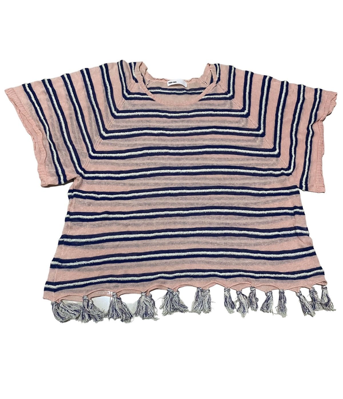 Issey Miyake Issey Miyake Ne-Net Stripes Hairy Tshirt Size US M / EU 48-50 / 2 - 2 Thumbnail