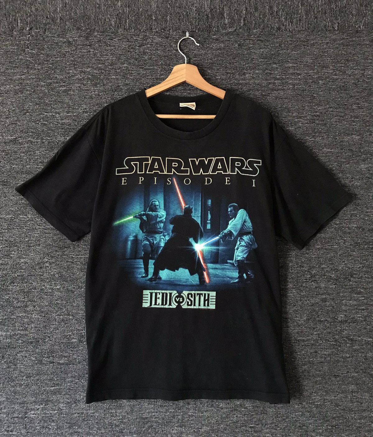 Star Wars Vintage Star Wars Episode 1 Jedi vs Sith Movie T-shirts Size US XL / EU 56 / 4 - 1 Thumbnail
