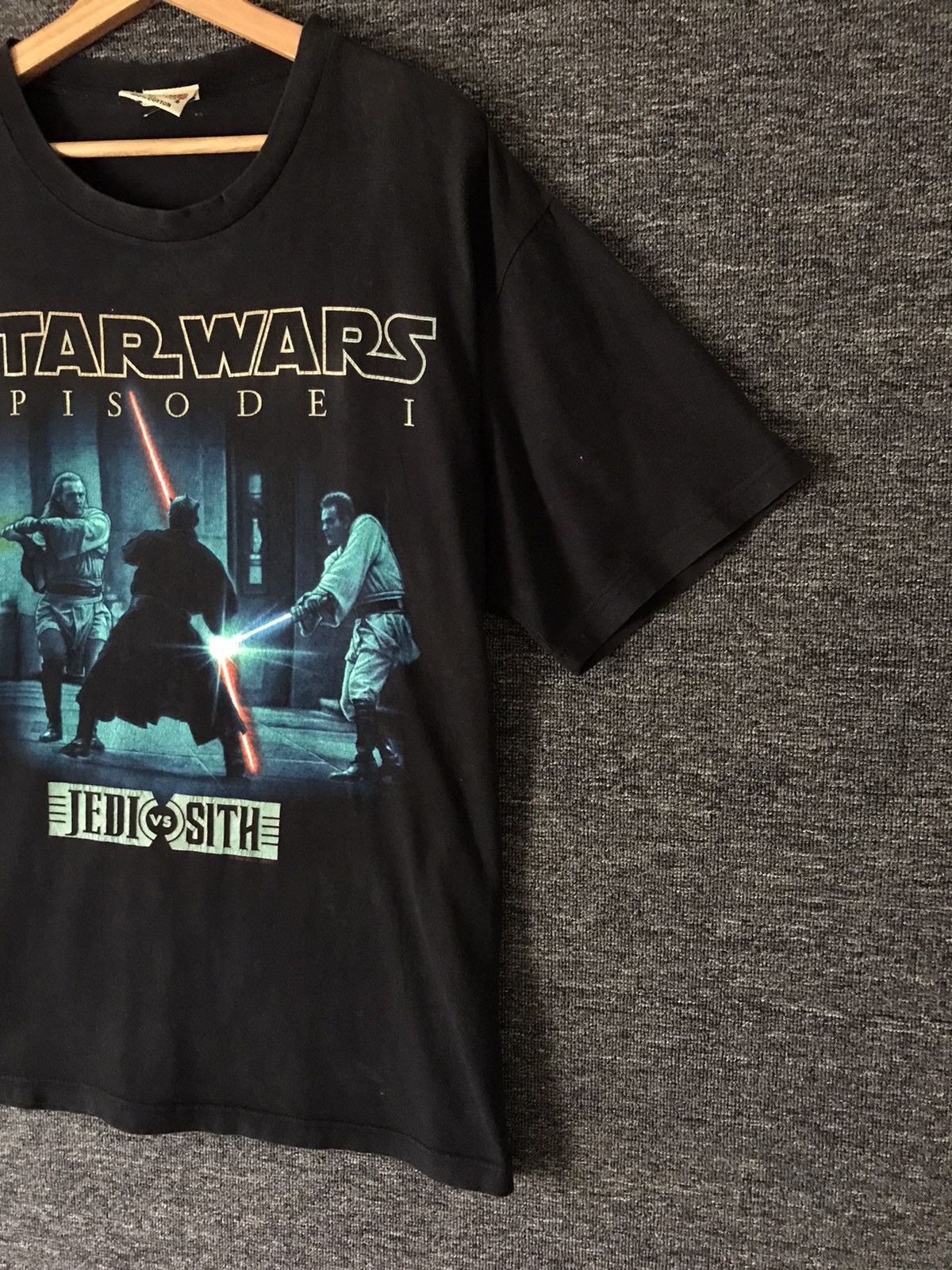 Star Wars Vintage Star Wars Episode 1 Jedi vs Sith Movie T-shirts Size US XL / EU 56 / 4 - 3 Thumbnail