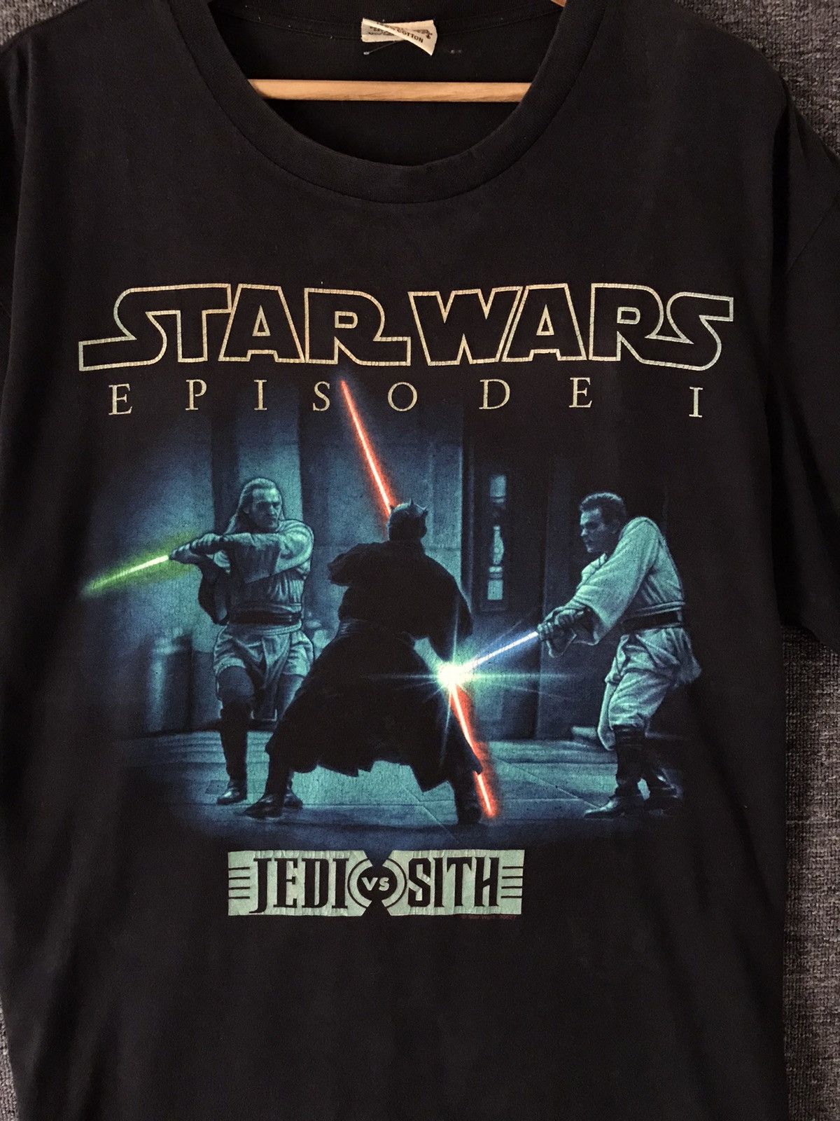 Star Wars Vintage Star Wars Episode 1 Jedi vs Sith Movie T-shirts Size US XL / EU 56 / 4 - 4 Thumbnail