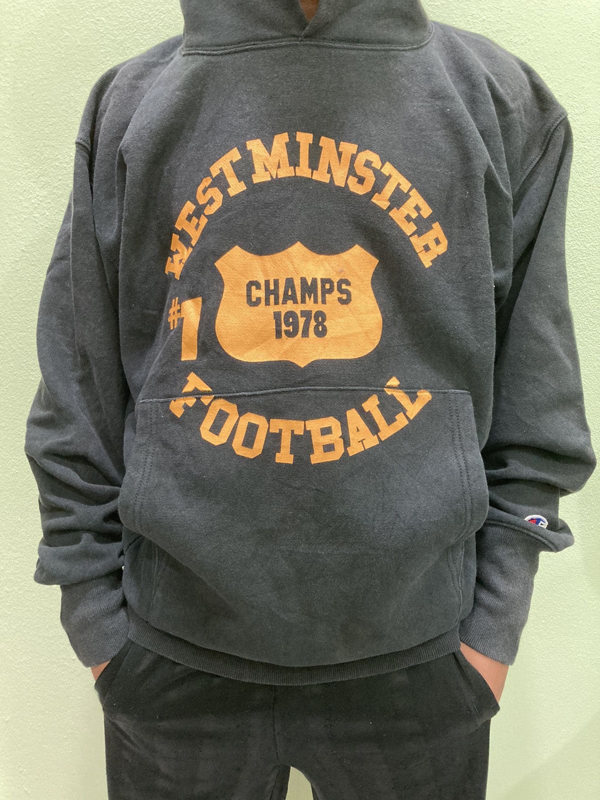 Champion Champion westminister football hoodie #23-4 Size US XL / EU 56 / 4 - 3 Thumbnail