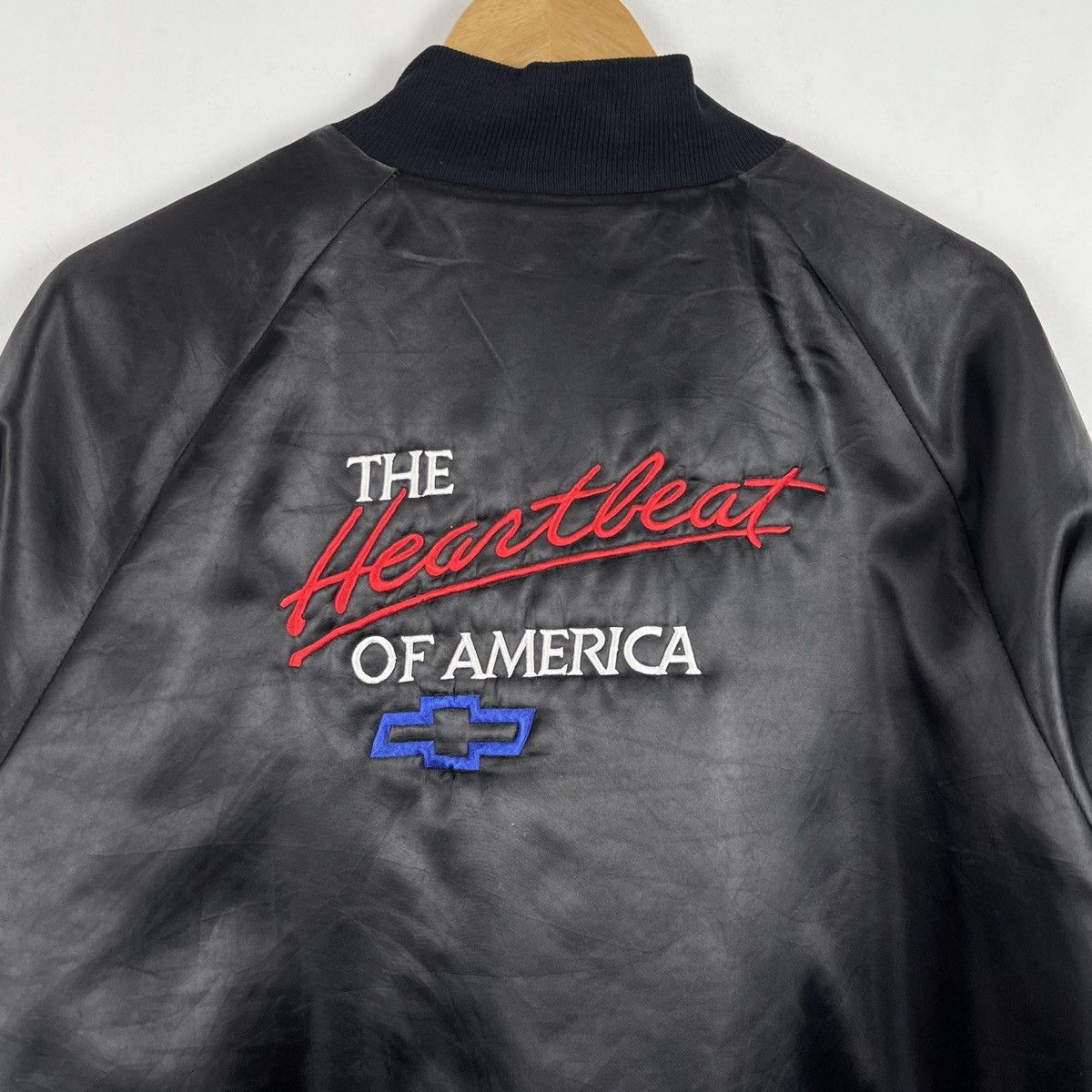 Chevrolet Vintage Chevy Zip Quilted Lining Bomber Jacket J0094 Size US M / EU 48-50 / 2 - 7 Thumbnail