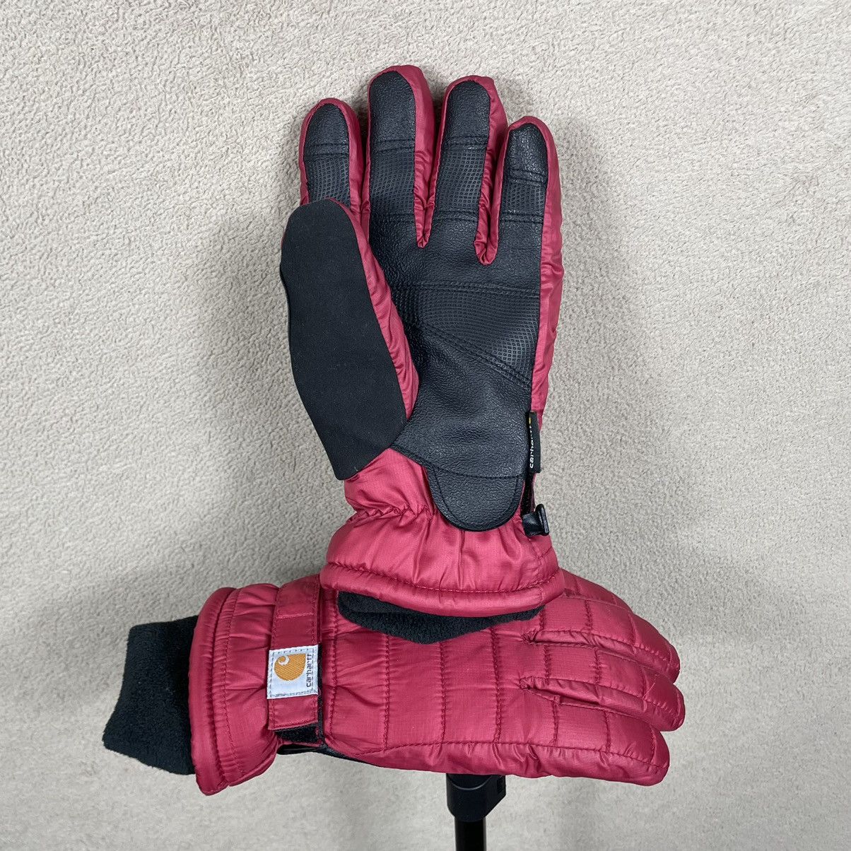 Carhartt Carhartt Ruby Red Puffer Gloves Size ONE SIZE - 2 Thumbnail