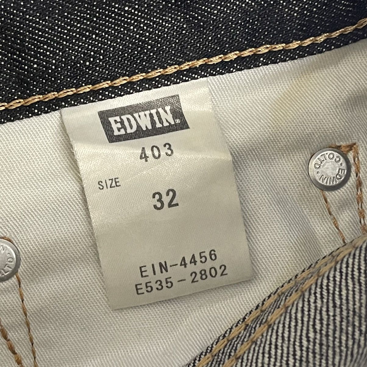 Edwin Vintage Edwin 403 Made In Japan Black Denim Jeans W 32 Size US 32 / EU 48 - 13 Thumbnail