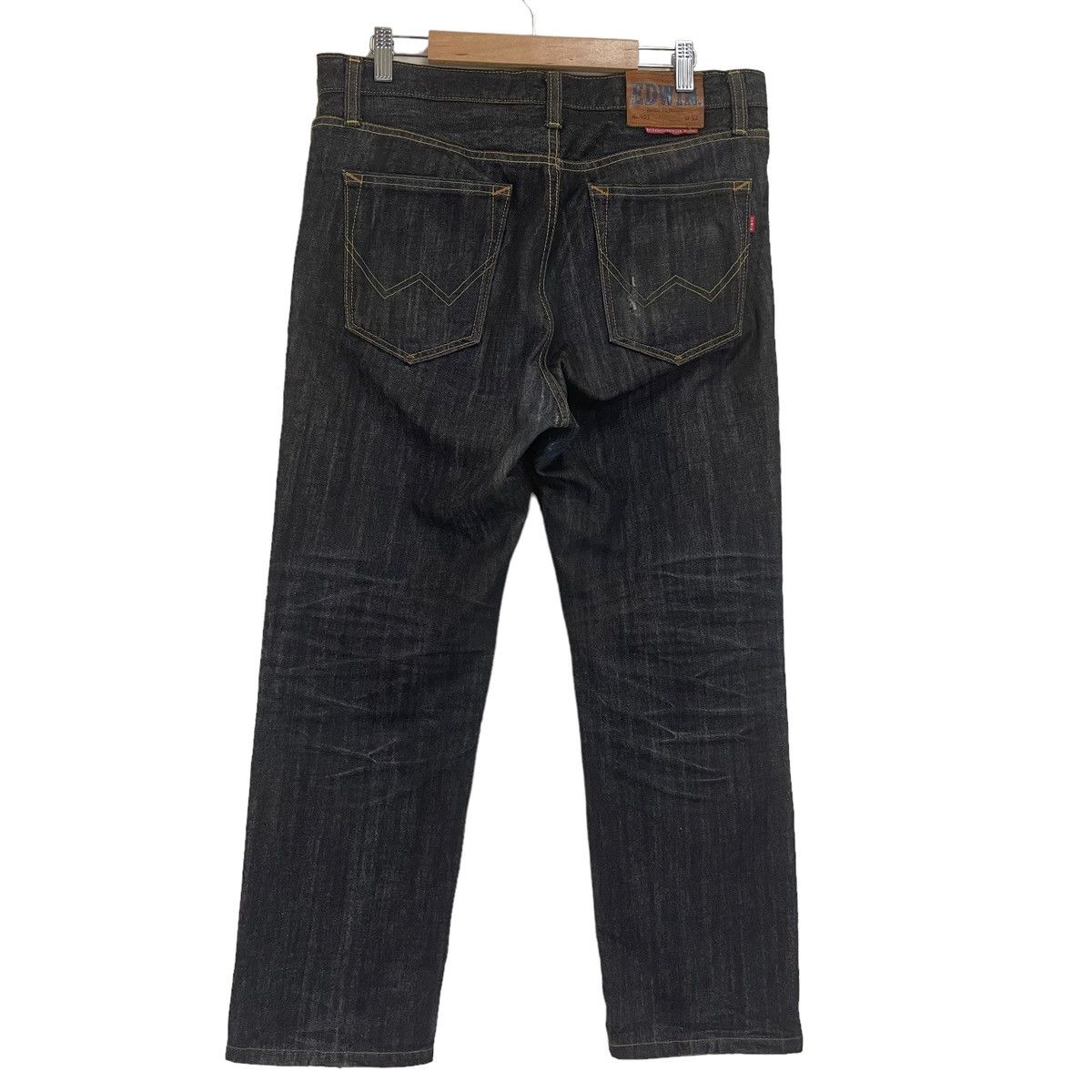 Edwin Vintage Edwin 403 Made In Japan Black Denim Jeans W 32 Size US 32 / EU 48 - 7 Thumbnail