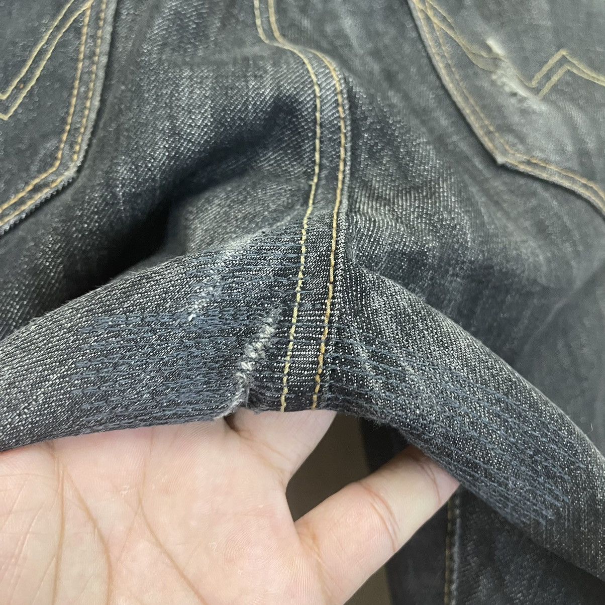 Edwin Vintage Edwin 403 Made In Japan Black Denim Jeans W 32 Size US 32 / EU 48 - 11 Thumbnail