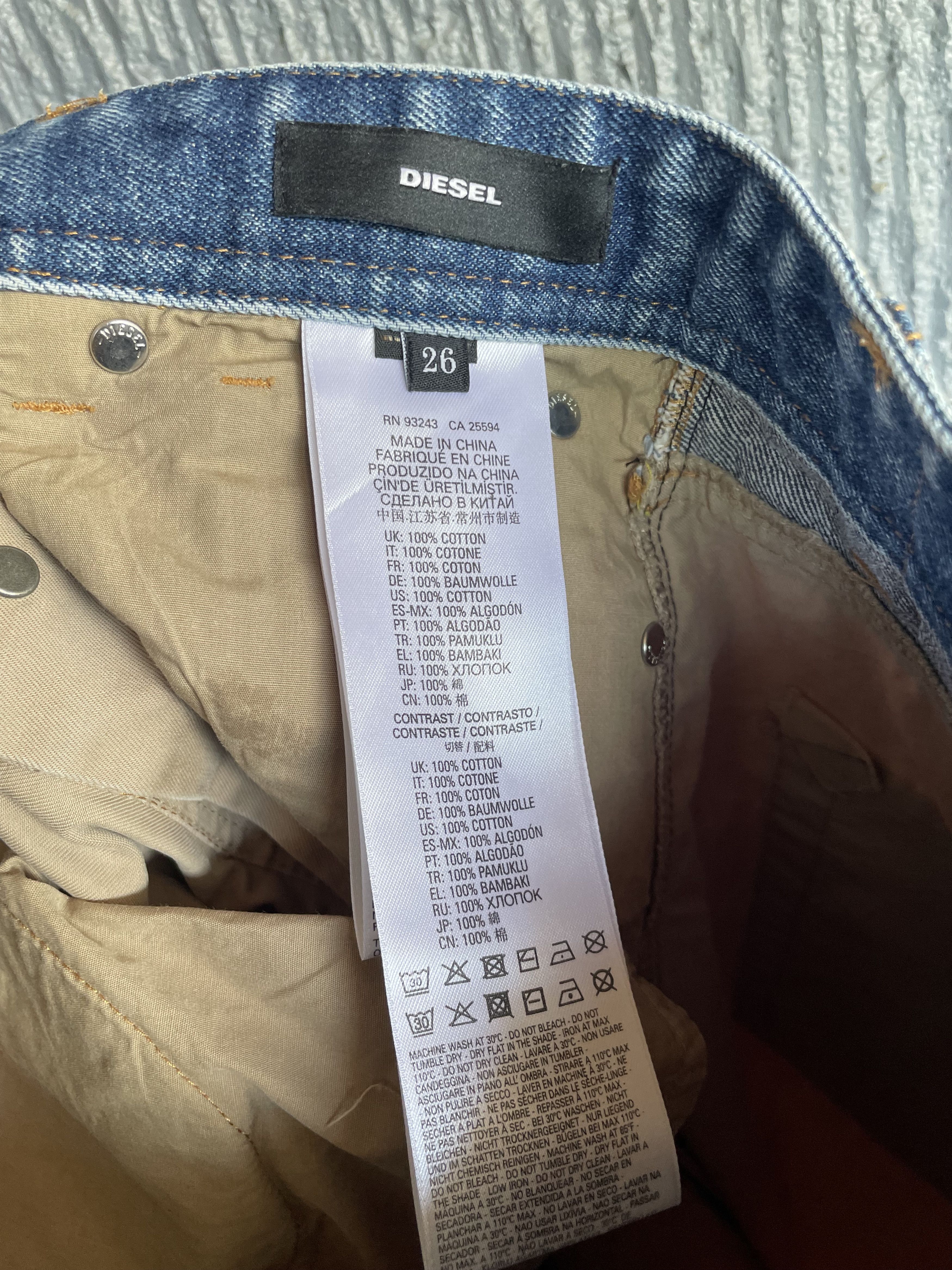 Diesel Diesel Midi Skirt Hybrid Denim-Khaki raw cuts Size 26" / US 2 / IT 38 - 10 Thumbnail
