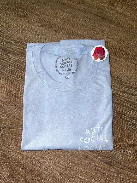 Anti Social Social Club Partly Cloudy Tee 'Blue' | Men's Size XL