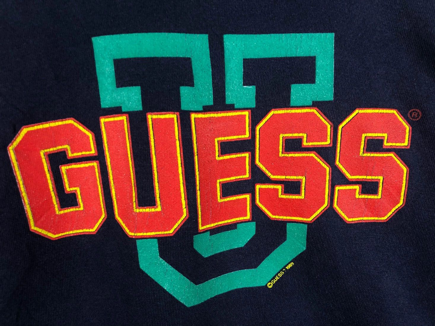 Guess Vintage 80s Guess Sweatshirt Big Logo Size US L / EU 52-54 / 3 - 3 Thumbnail