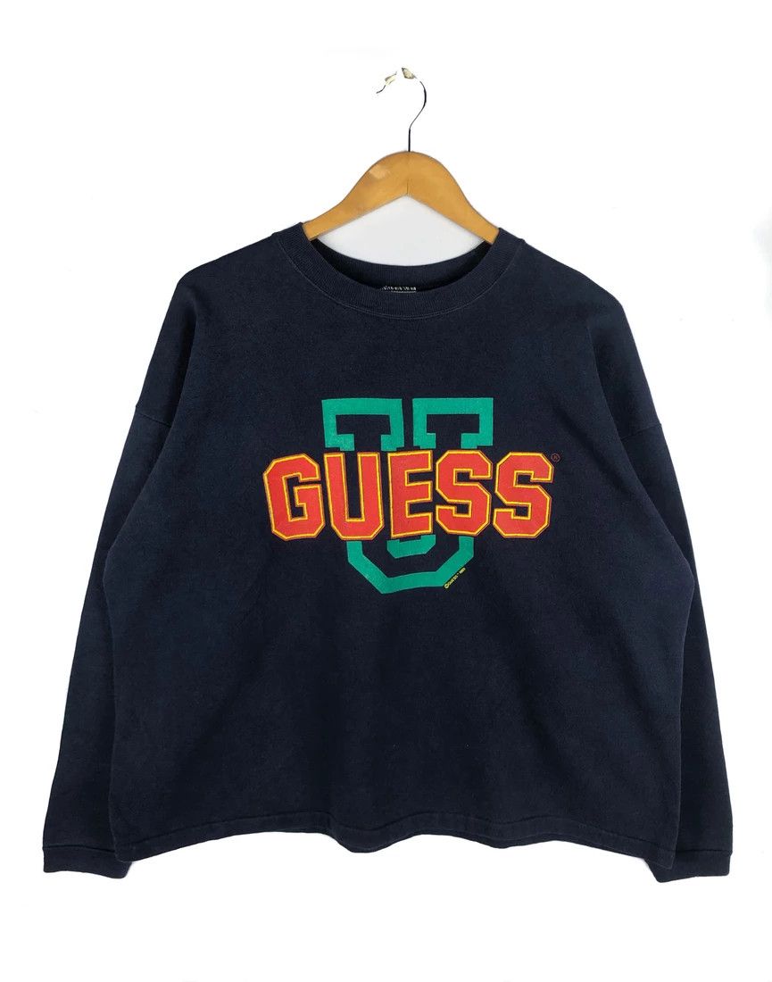 Guess Vintage 80s Guess Sweatshirt Big Logo Size US L / EU 52-54 / 3 - 1 Thumbnail