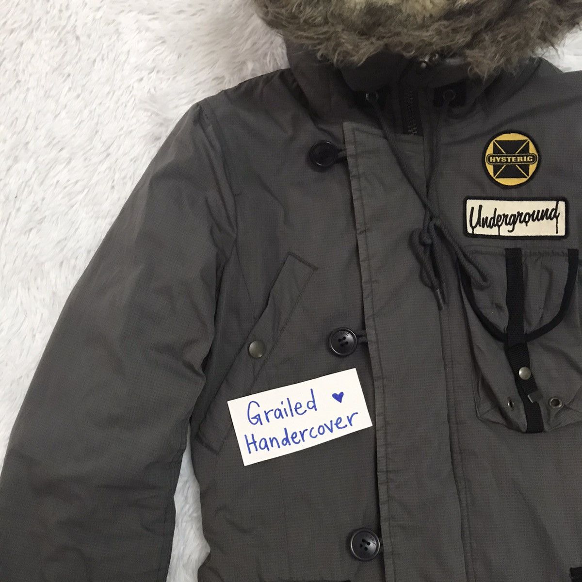 Hysteric Glamour Hysteric Glamour Underground Cargo Hairy Hoodie Jacket Size US S / EU 44-46 / 1 - 6 Thumbnail