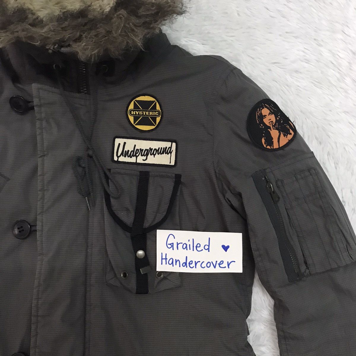 Hysteric Glamour Hysteric Glamour Underground Cargo Hairy Hoodie Jacket Size US S / EU 44-46 / 1 - 5 Thumbnail