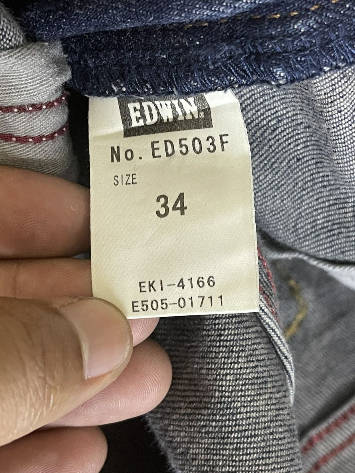 Edwin × Japanese Brand Vintage Edwin 503F Denim Jeans W 34 Size US 34 / EU 50 - 11 Thumbnail