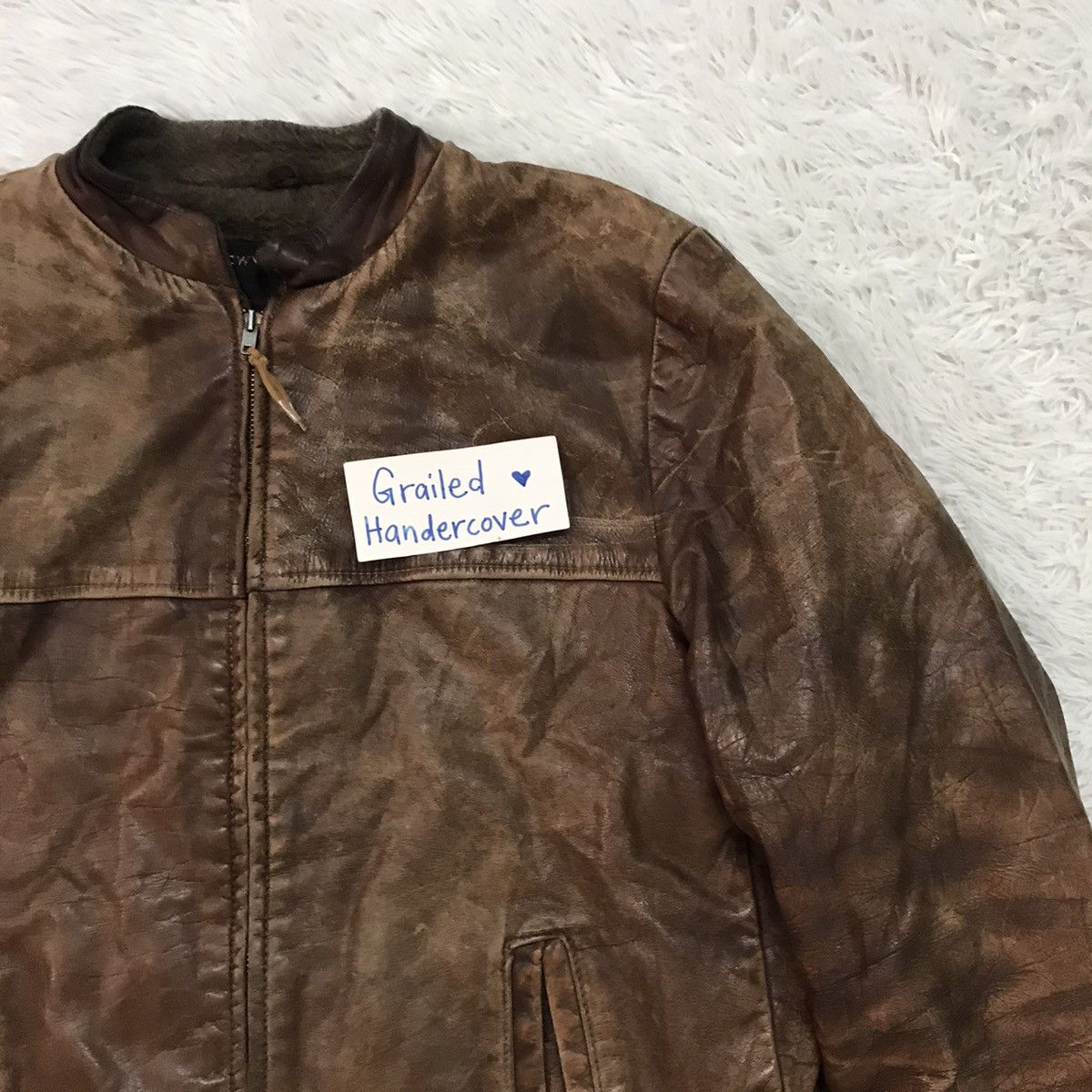 Towncraft Vtg Towncraft Pennys Leather Jacket Talon Zipper Size US L / EU 52-54 / 3 - 4 Thumbnail
