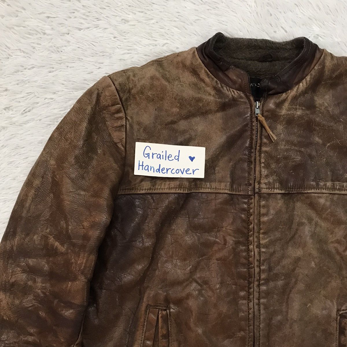 Towncraft Vtg Towncraft Pennys Leather Jacket Talon Zipper Size US L / EU 52-54 / 3 - 3 Thumbnail