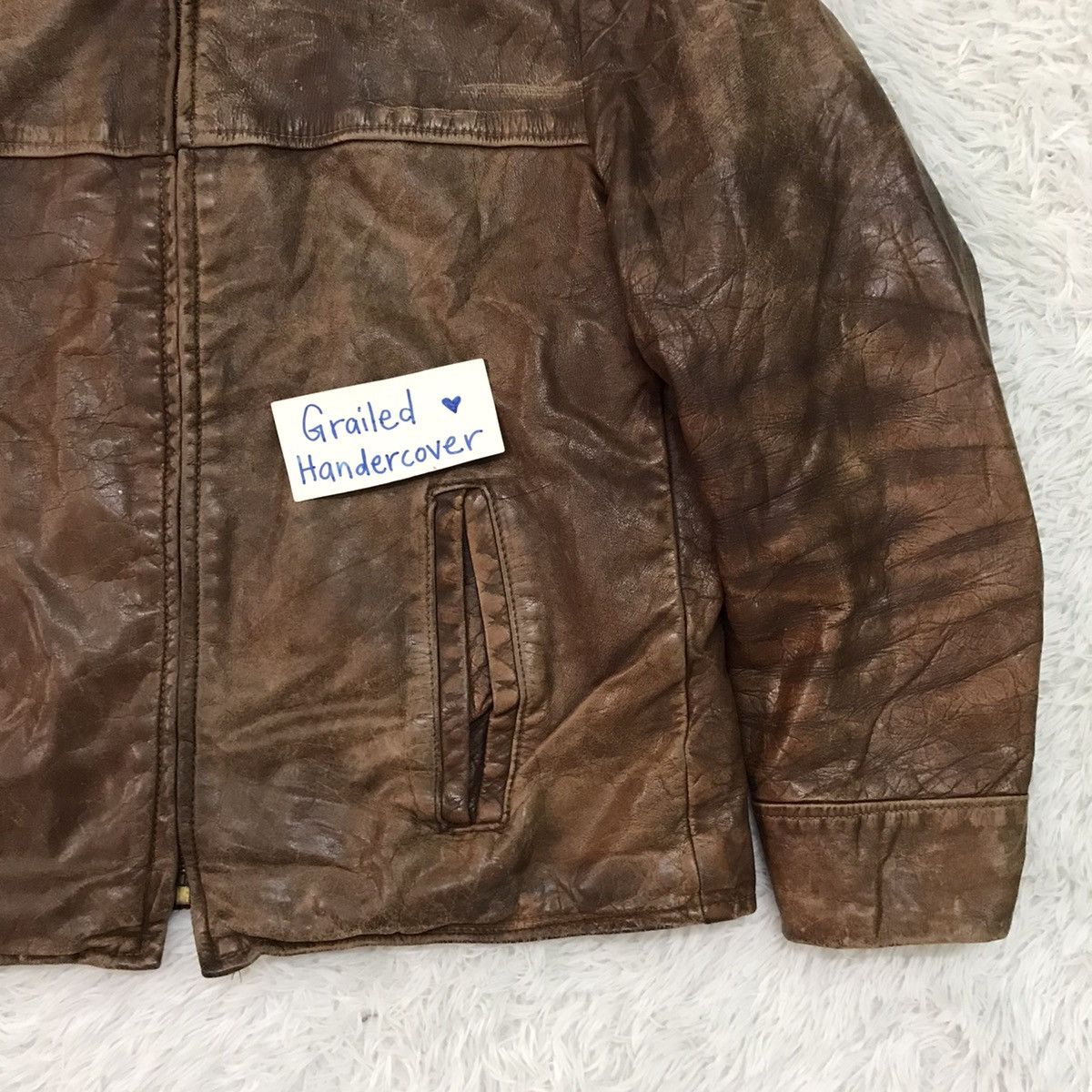 Towncraft Vtg Towncraft Pennys Leather Jacket Talon Zipper Size US L / EU 52-54 / 3 - 5 Thumbnail