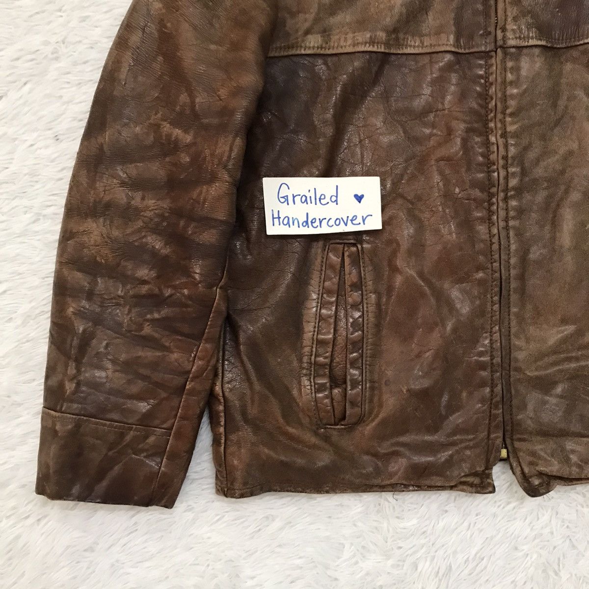 Towncraft Vtg Towncraft Pennys Leather Jacket Talon Zipper Size US L / EU 52-54 / 3 - 6 Thumbnail