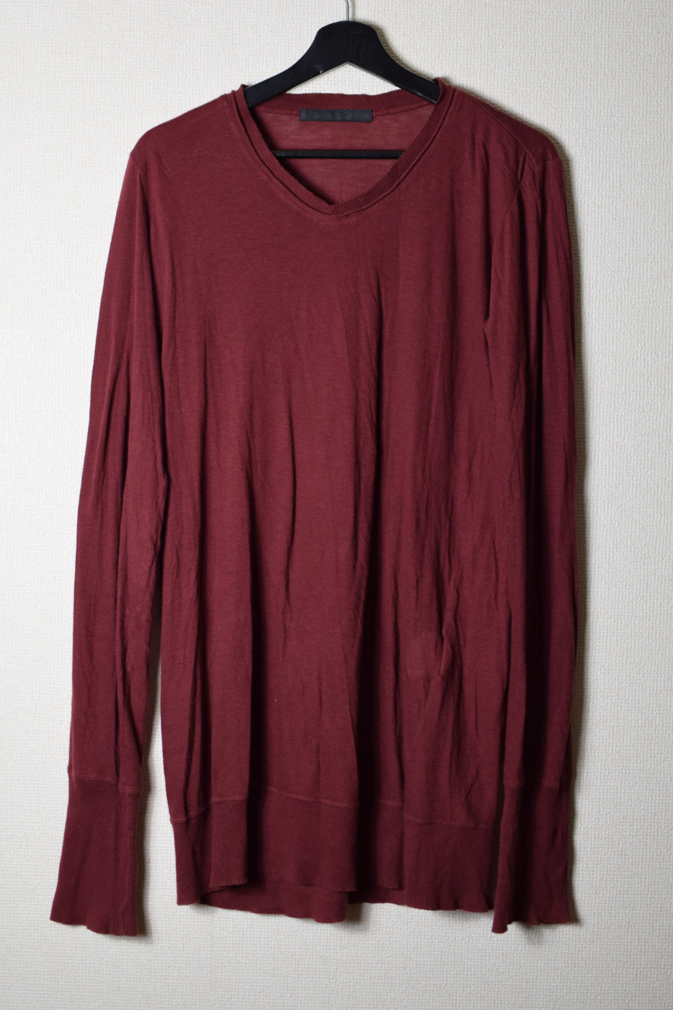 Julius Julius AW11 Halo Red Longsleeve Top - 357CUM25 Size US M / EU 48-50 / 2 - 2 Thumbnail