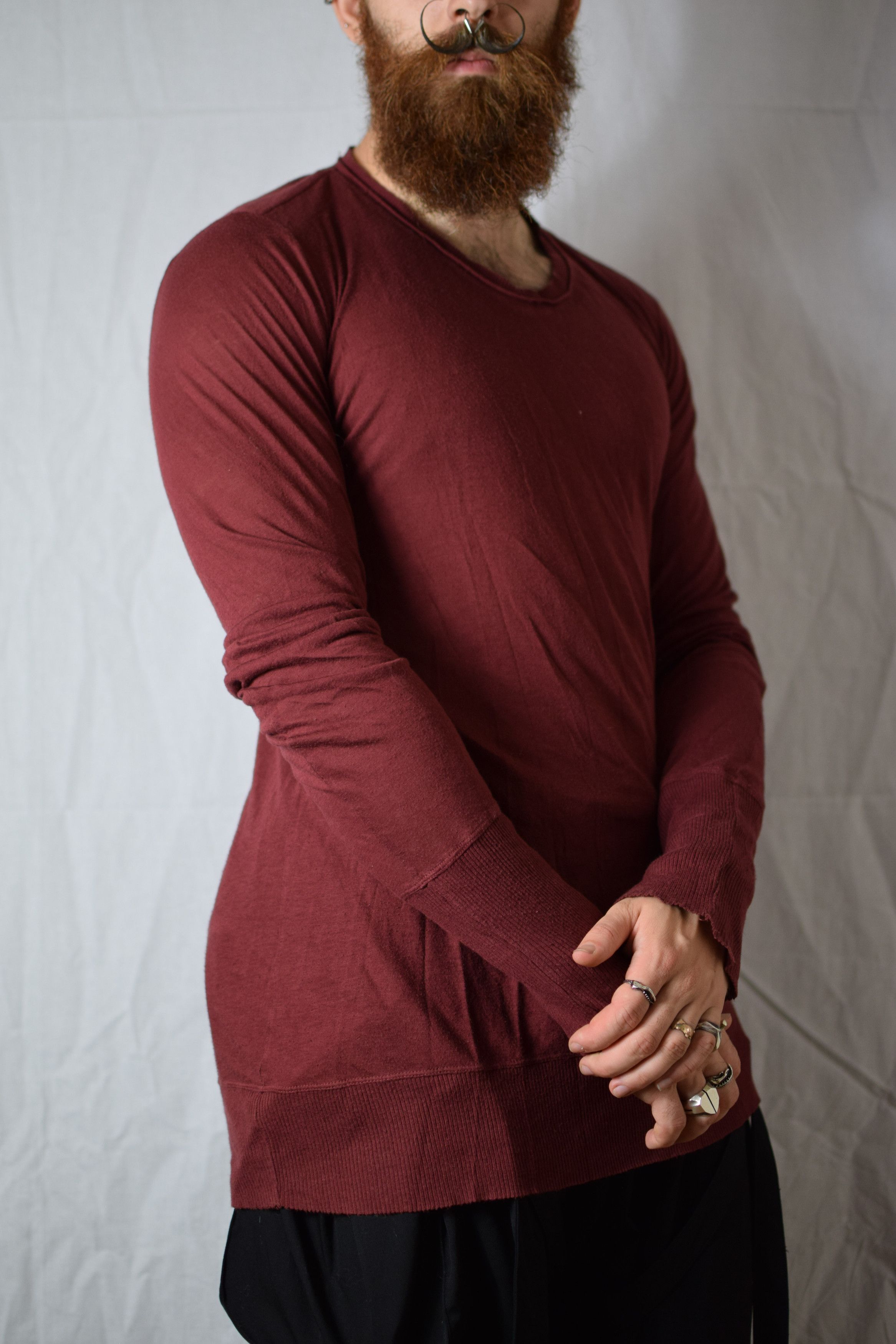 Julius Julius AW11 Halo Red Longsleeve Top - 357CUM25 Size US M / EU 48-50 / 2 - 4 Thumbnail