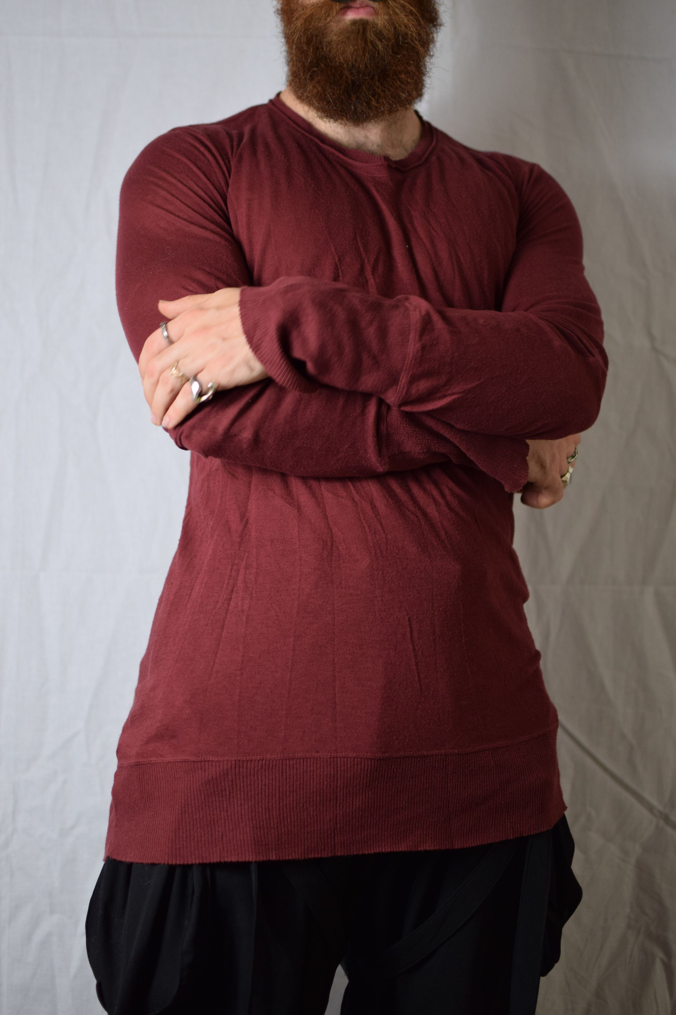 Julius Julius AW11 Halo Red Longsleeve Top - 357CUM25 Size US M / EU 48-50 / 2 - 5 Thumbnail