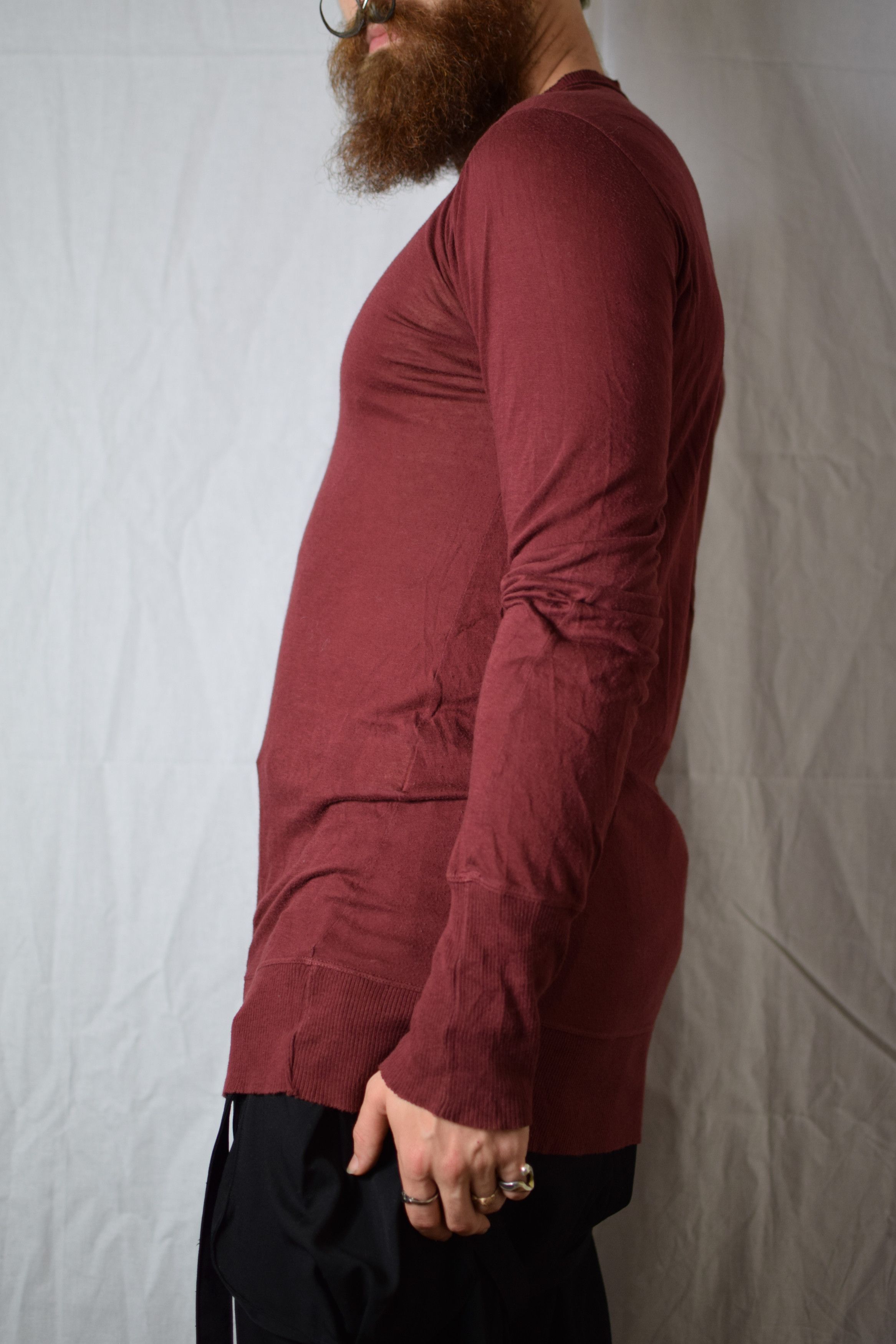 Julius Julius AW11 Halo Red Longsleeve Top - 357CUM25 Size US M / EU 48-50 / 2 - 6 Thumbnail