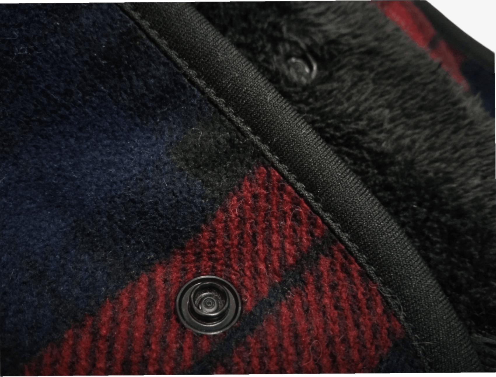 Japanese Brand × Jun Takahashi × Uniqlo VINTAGE UNIQLO PLAID FURRY FLEECE BUTTON UP CAPE Size US M / EU 48-50 / 2 - 13 Thumbnail