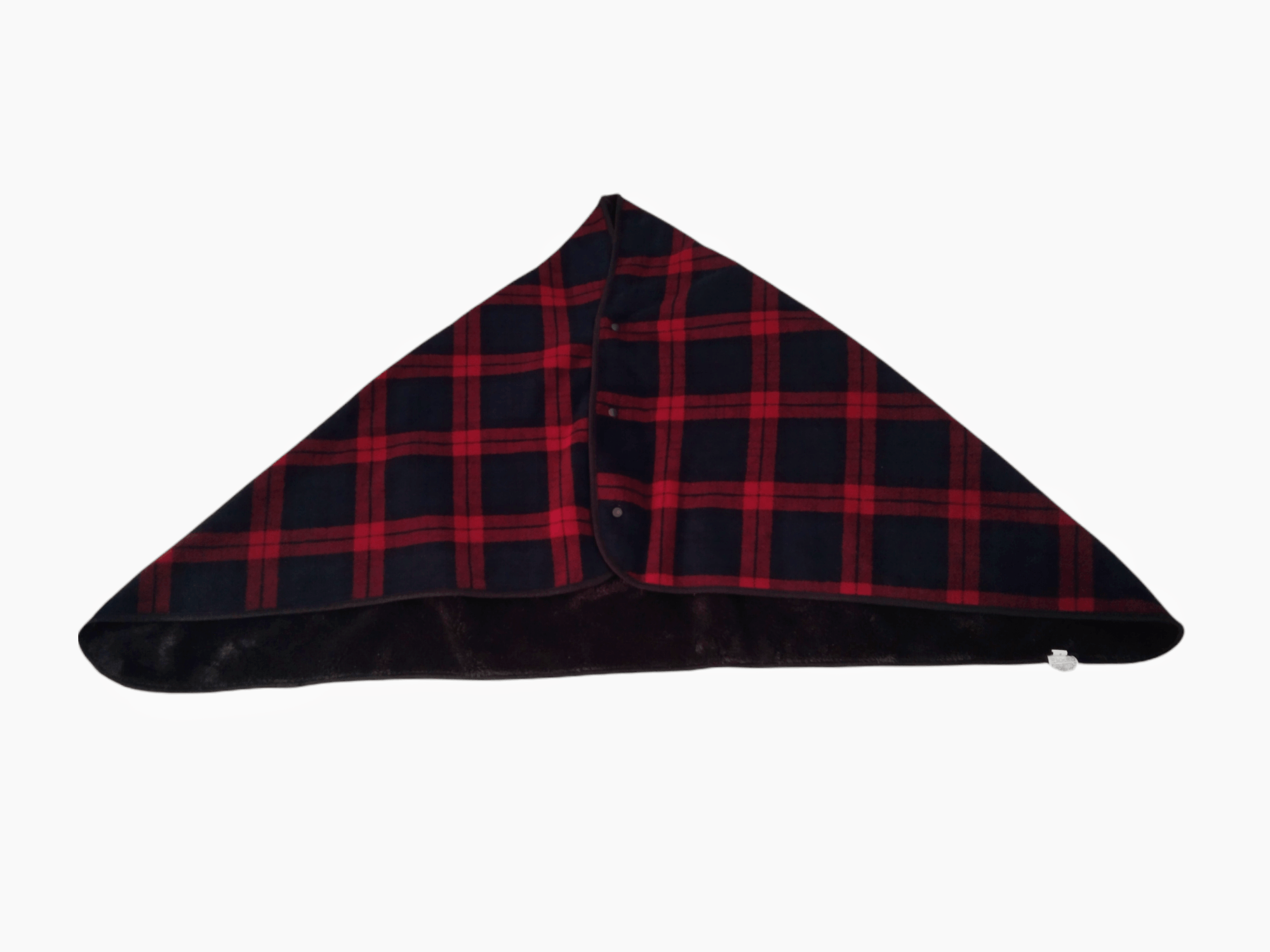 Japanese Brand × Jun Takahashi × Uniqlo VINTAGE UNIQLO PLAID FURRY FLEECE BUTTON UP CAPE Size US M / EU 48-50 / 2 - 16 Thumbnail