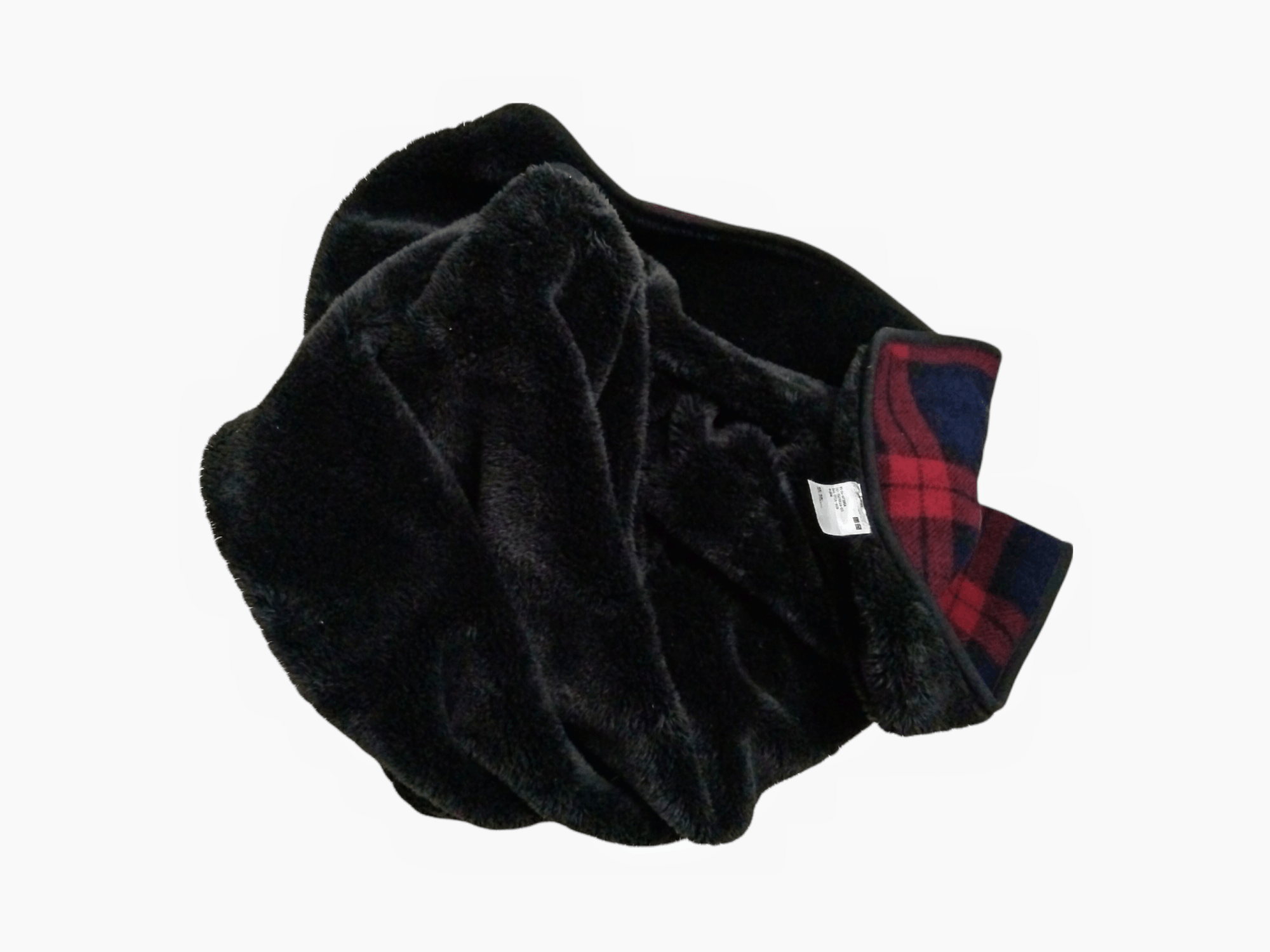 Japanese Brand × Jun Takahashi × Uniqlo VINTAGE UNIQLO PLAID FURRY FLEECE BUTTON UP CAPE Size US M / EU 48-50 / 2 - 12 Thumbnail