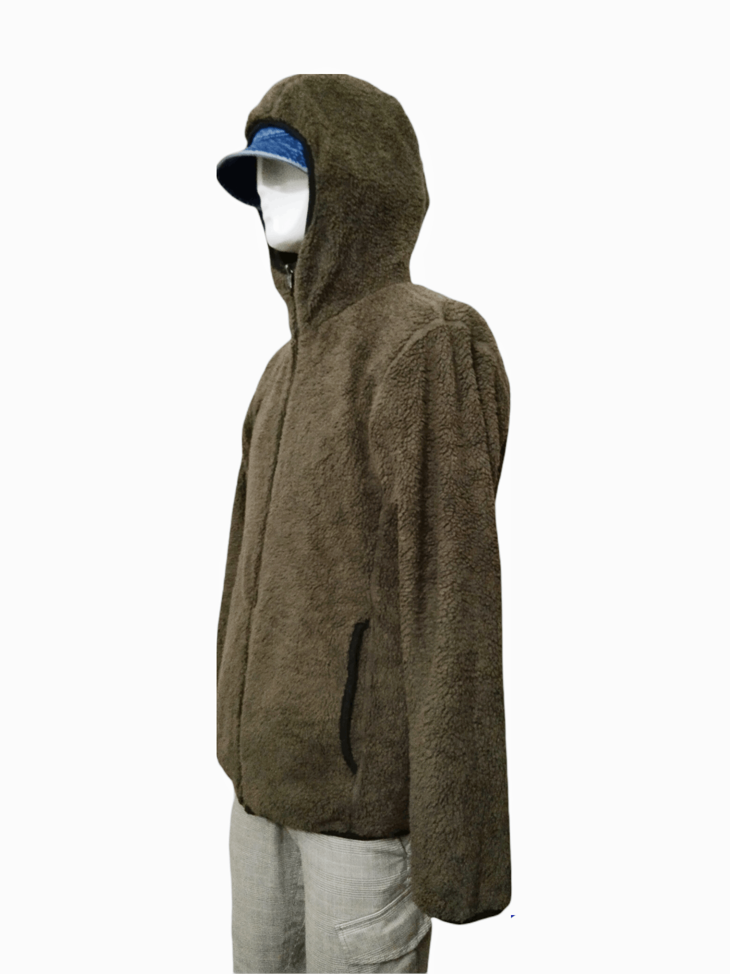 REVERSIBLE CAMO/SHERPA HOODIE JACKET