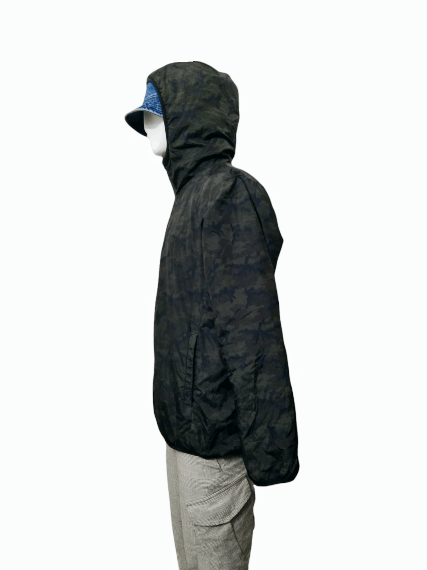 REVERSIBLE CAMO/SHERPA HOODIE JACKET