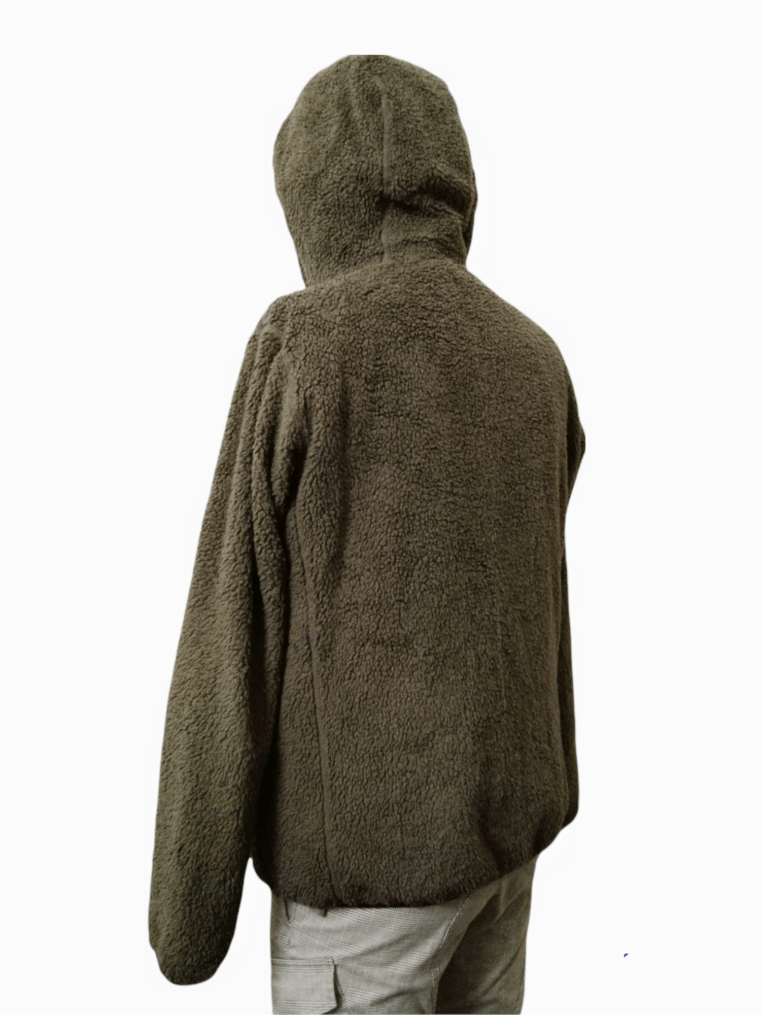 REVERSIBLE CAMO/SHERPA HOODIE JACKET