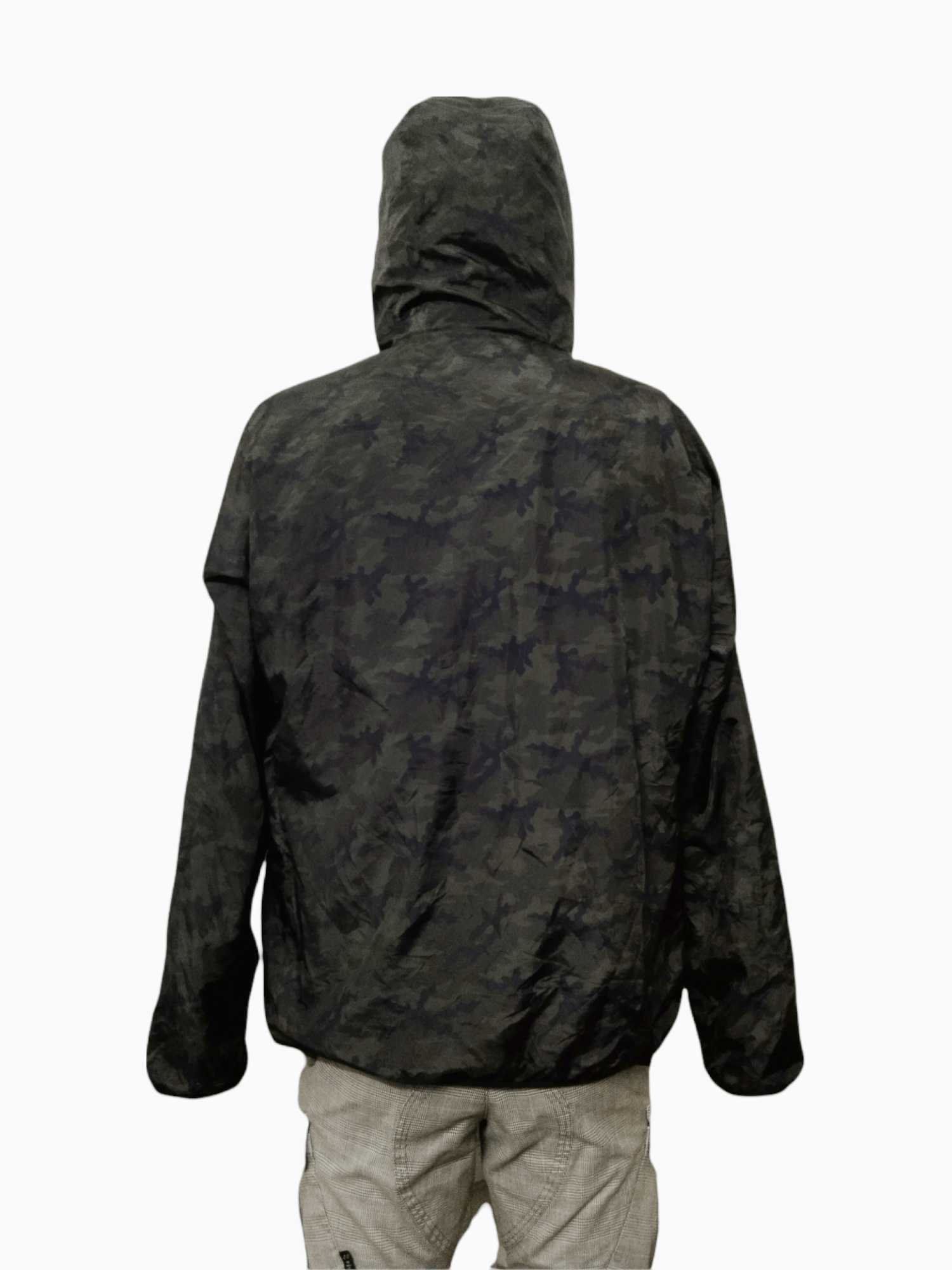 REVERSIBLE CAMO/SHERPA HOODIE JACKET