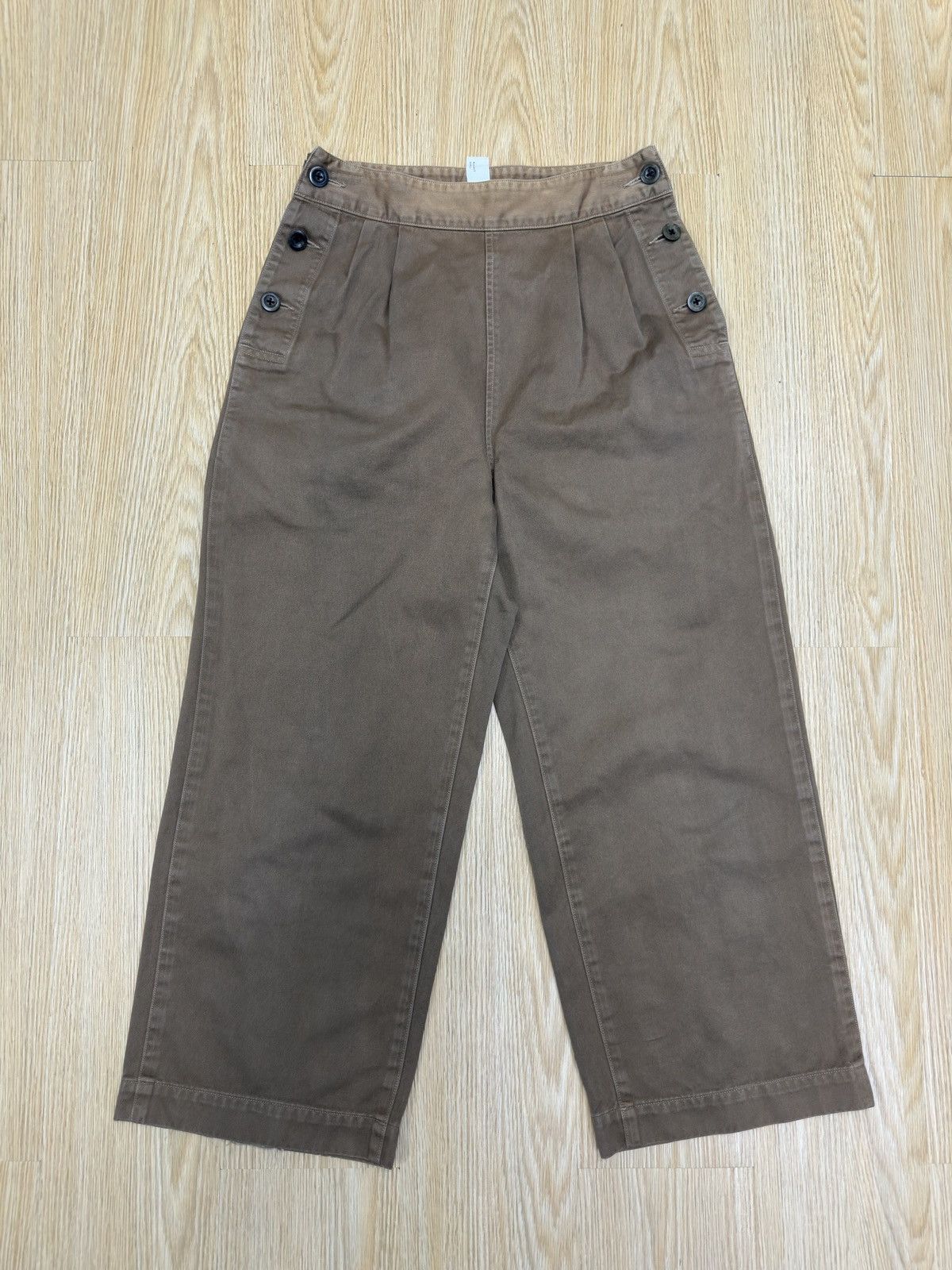 Designer × Margaret Howell × Vintage Margaret Howell Baggy Crop Brown Pant Size 28 J746 Size US 28 / EU 44 - 1 Thumbnail