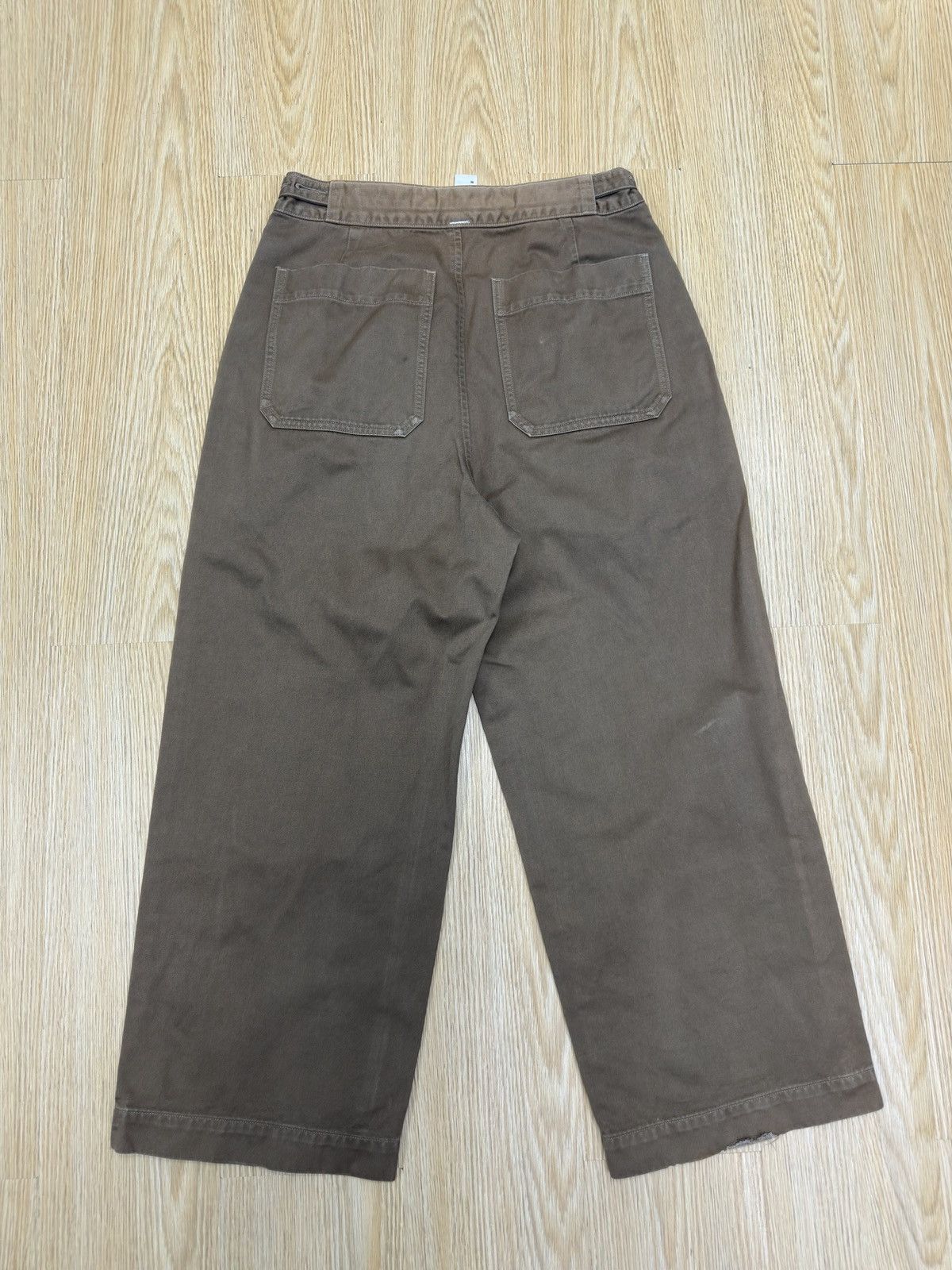 Designer × Margaret Howell × Vintage Margaret Howell Baggy Crop Brown Pant Size 28 J746 Size US 28 / EU 44 - 2 Thumbnail