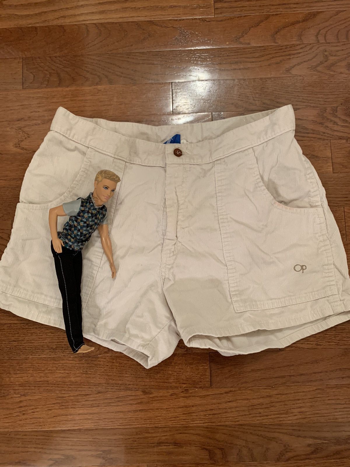 image of Ocean Pacific Corduroy Beach Surf Short in Beige, Men's (Size 33)