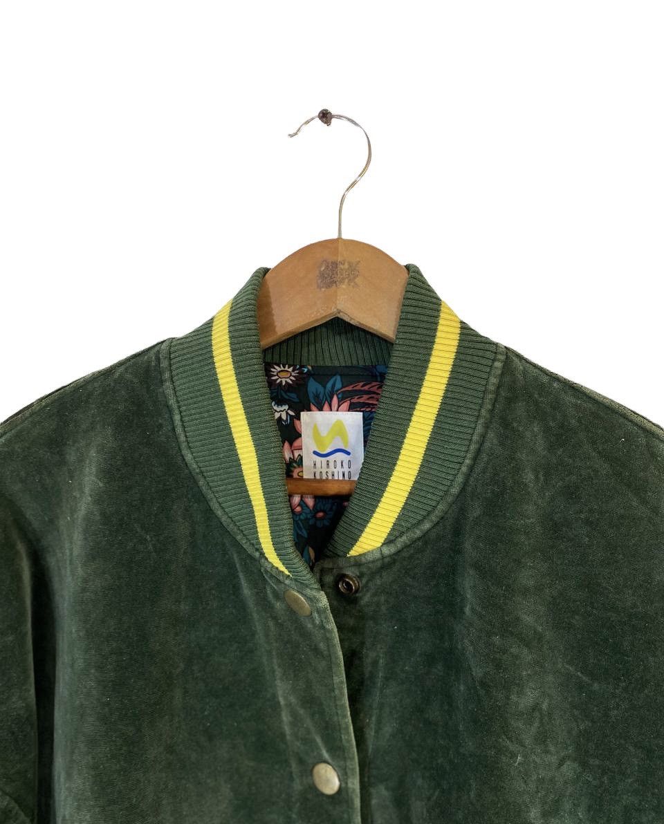 Hiroko Koshino Homme Hiroko Koshino Japanese Brands Velvet Green Jacket Size US L / EU 52-54 / 3 - 7 Thumbnail