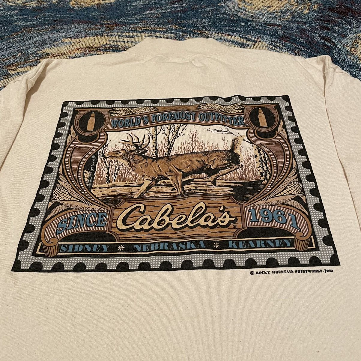 Cabelas × Vintage Vintage 90’s Cabela’s Mock Neck Shirt Size US L / EU 52-54 / 3 - 3 Thumbnail