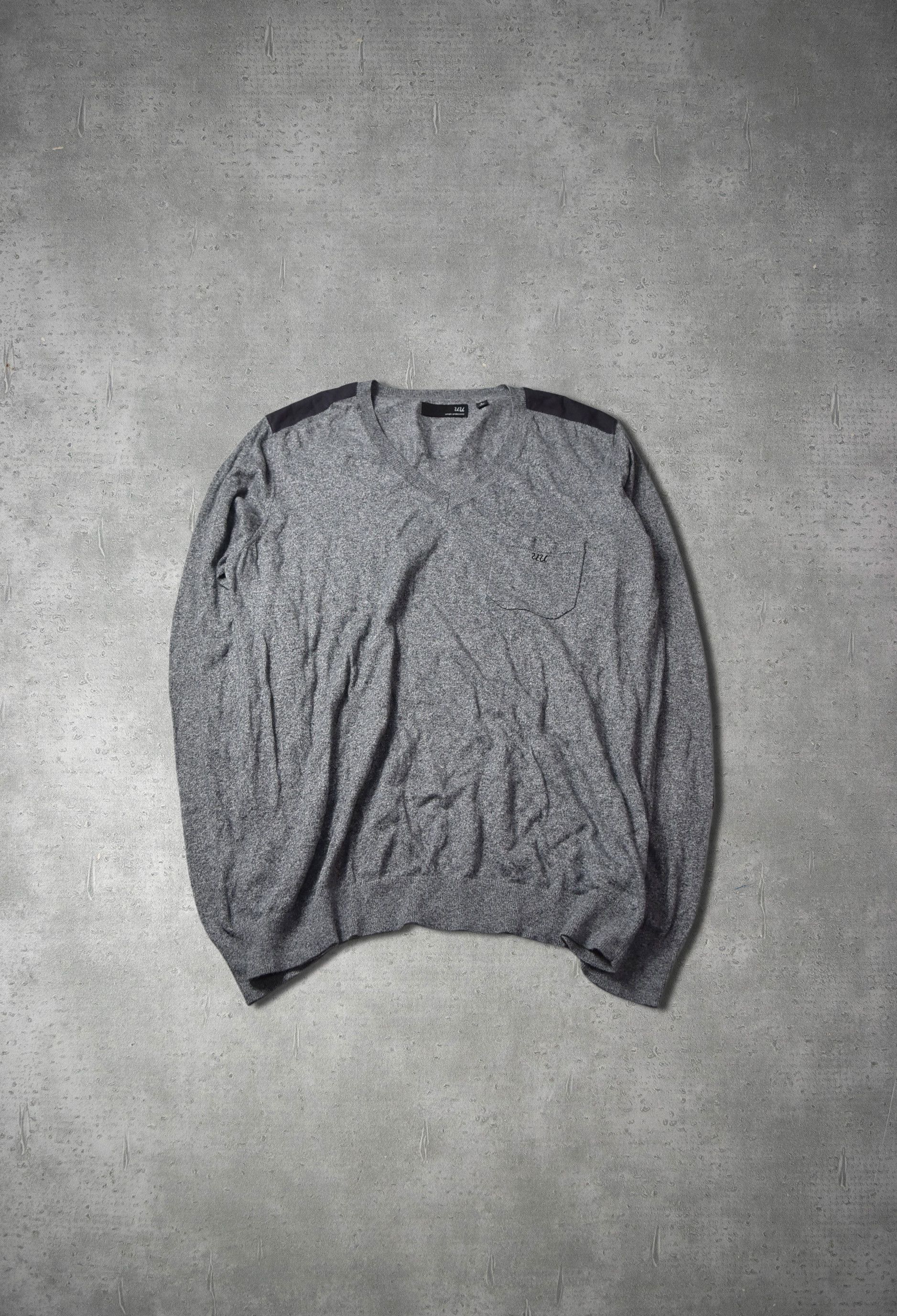 Undercover elbow patch knit sweater 29319 - 873 54 Size US L / EU 52-54 / 3 - 1 Thumbnail