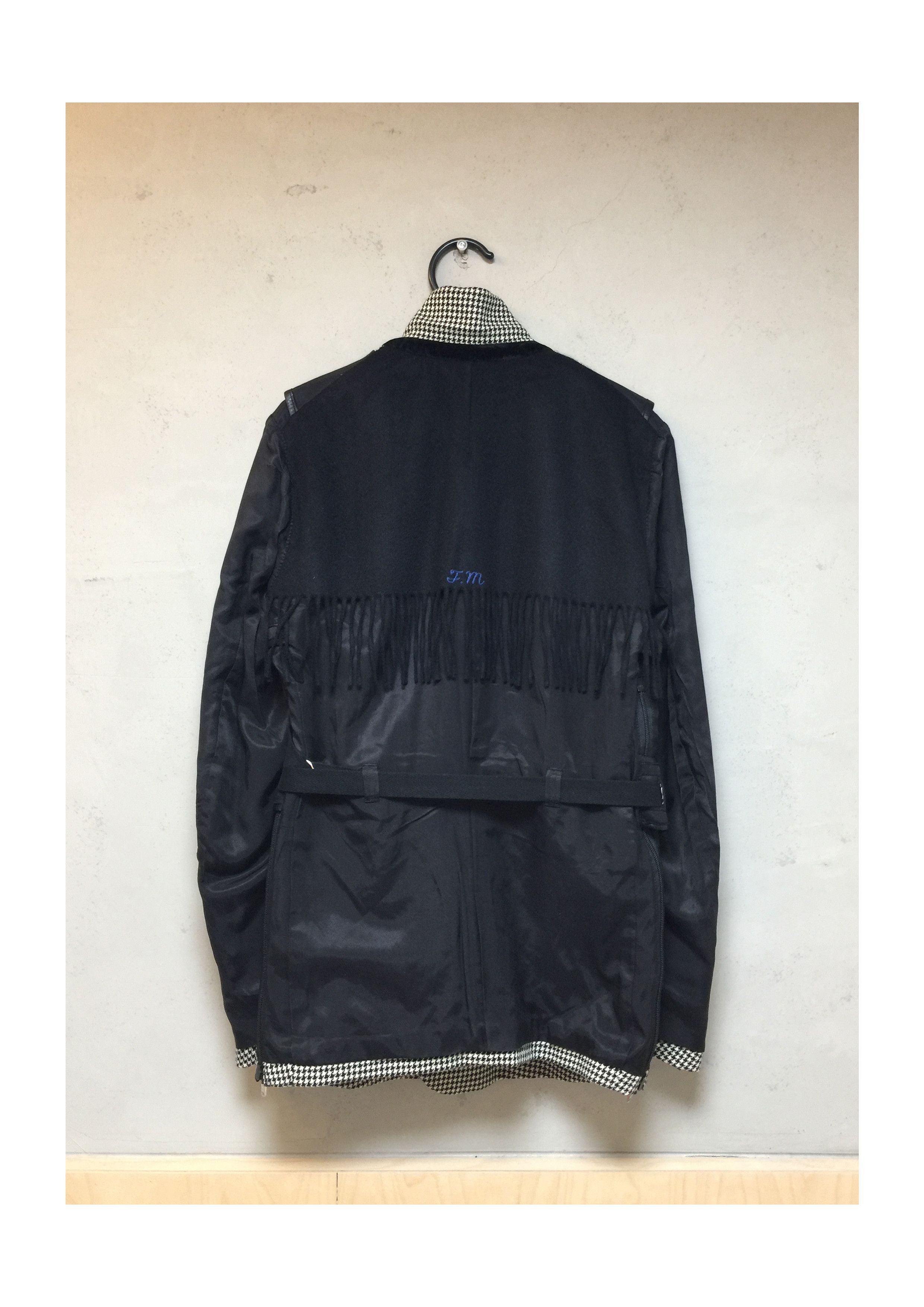 Takahiromiyashita The Soloist. AW18 Bondage Strap Houndstooth Blazer Size 46R - 7 Thumbnail