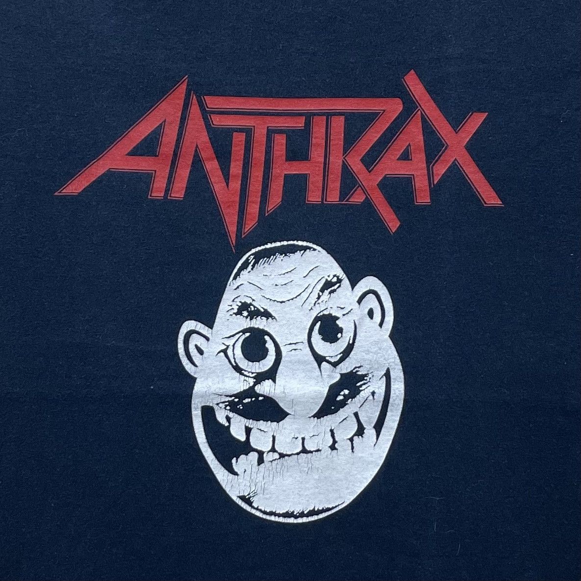Band Tees Vintage 90s Anthrax Metal Thrashing Mad Band Tour T-Shirt Size US S / EU 44-46 / 1 - 3 Thumbnail